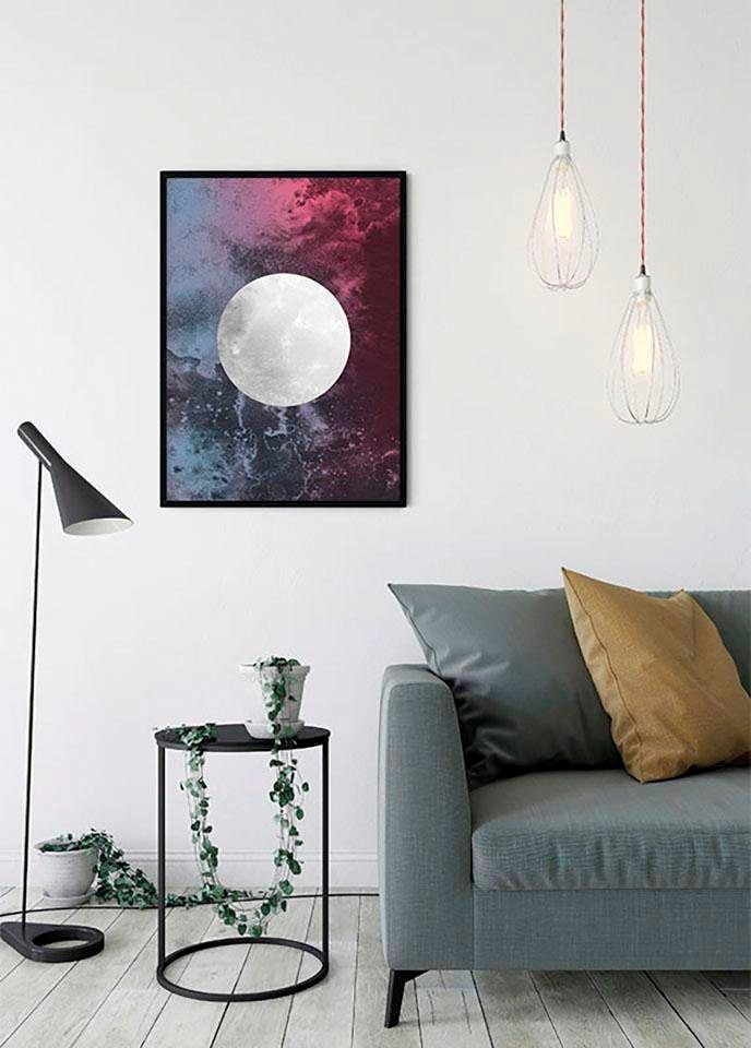 Komar Poster »Solum Luna«, Abstrakt, (1 St.), Kinderzimmer, Schlafzimmer,  Wohnzimmer | BAUR