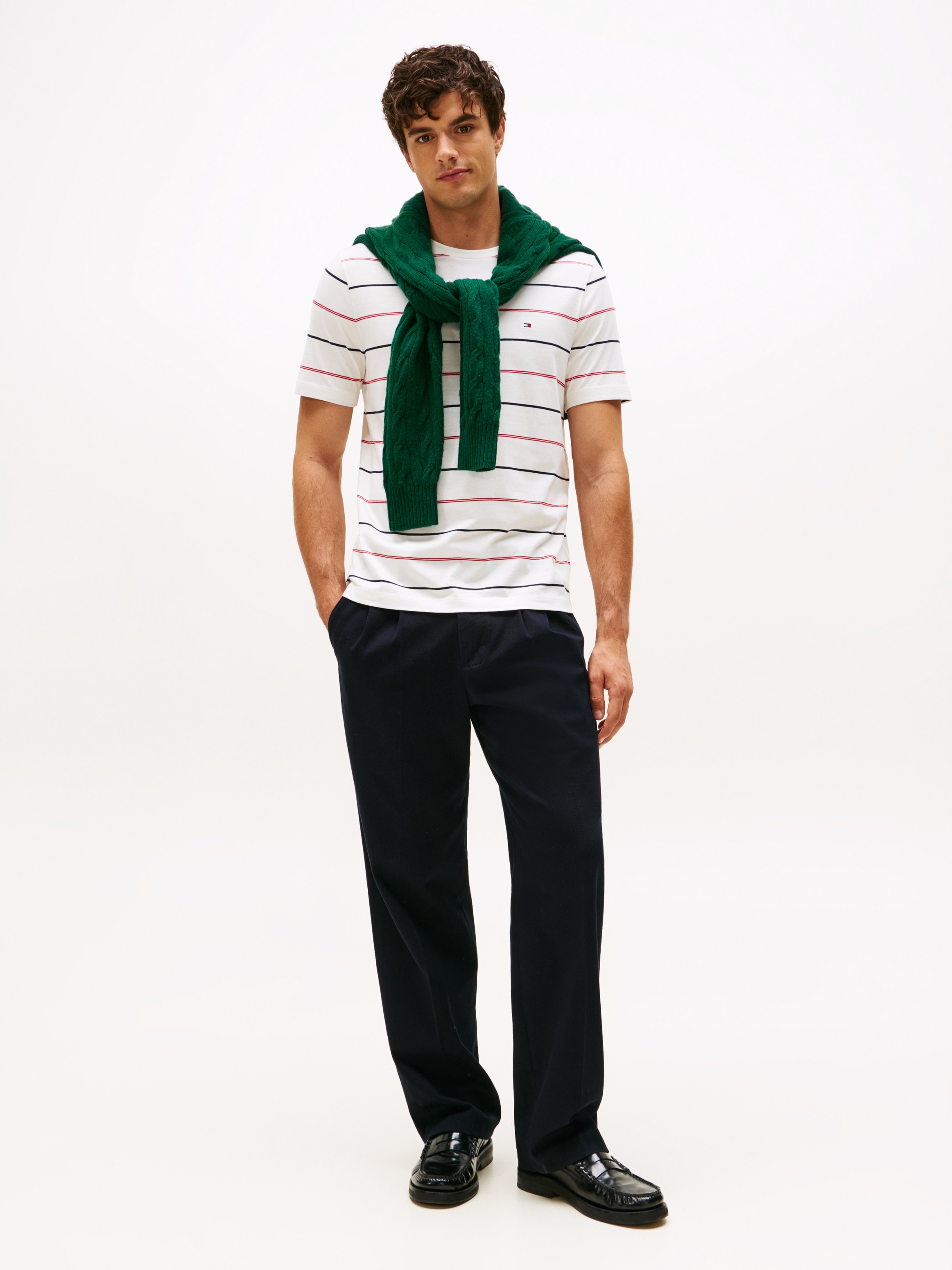 Tommy Hilfiger T-Shirt »SEASONAL STRIPE«, Regular fit, gestreift, Rundhals