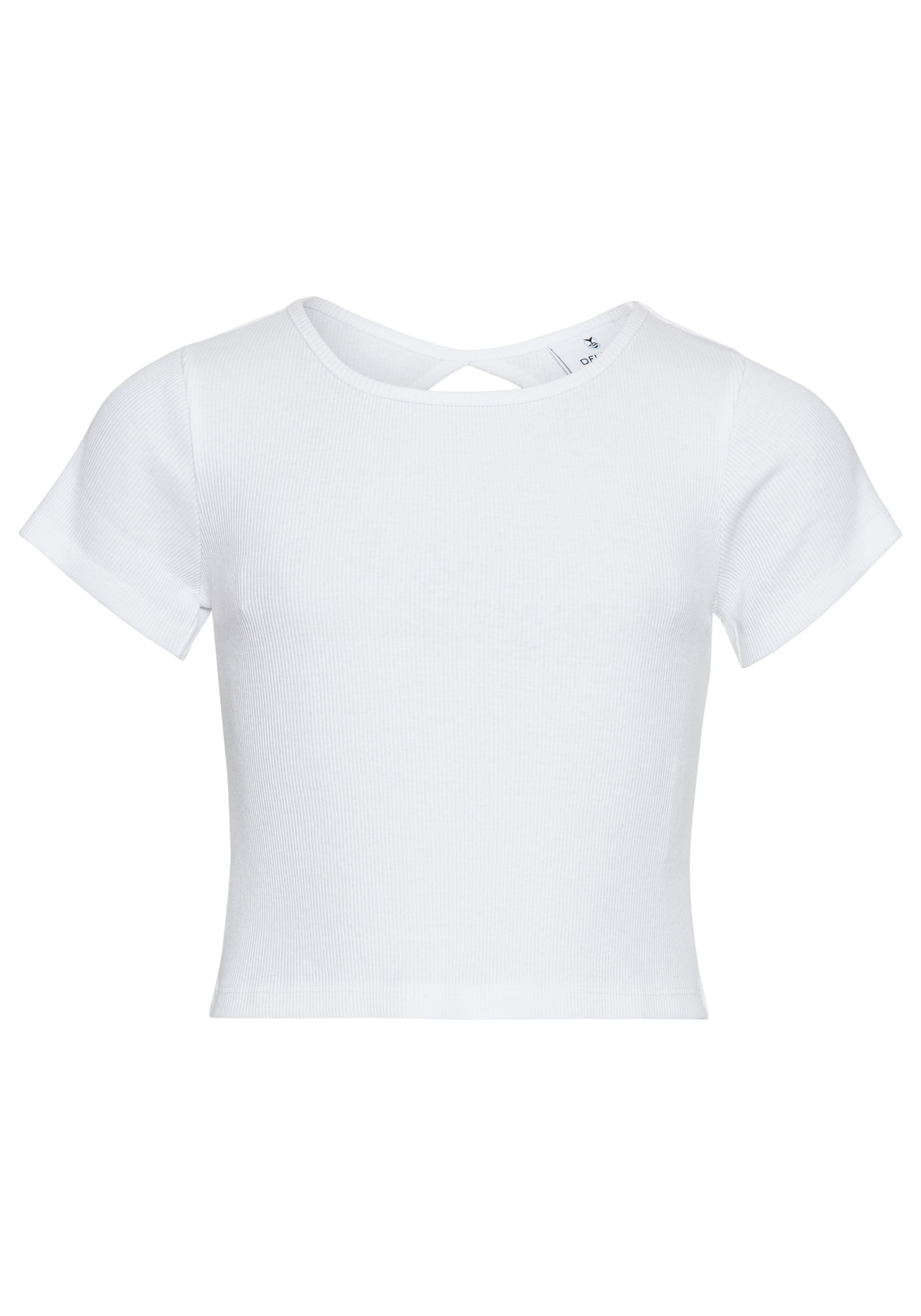 DELMAO T-Shirt »Shirt mit Rücken-Cut out«, mit cut out im Rückenteil