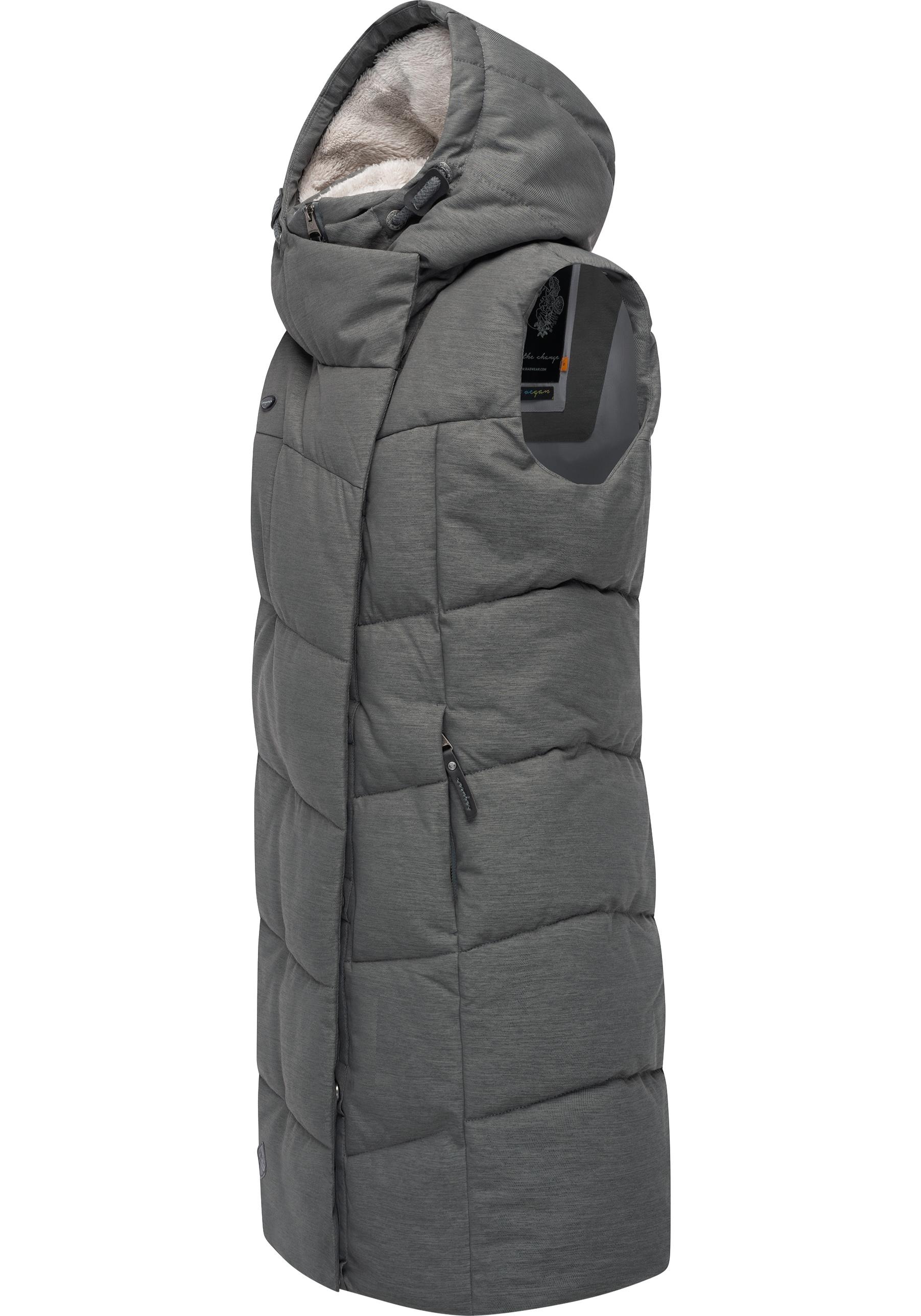 Ragwear Steppweste "Pavla Vest", stylische Winterweste mit Teddyfutter und günstig online kaufen