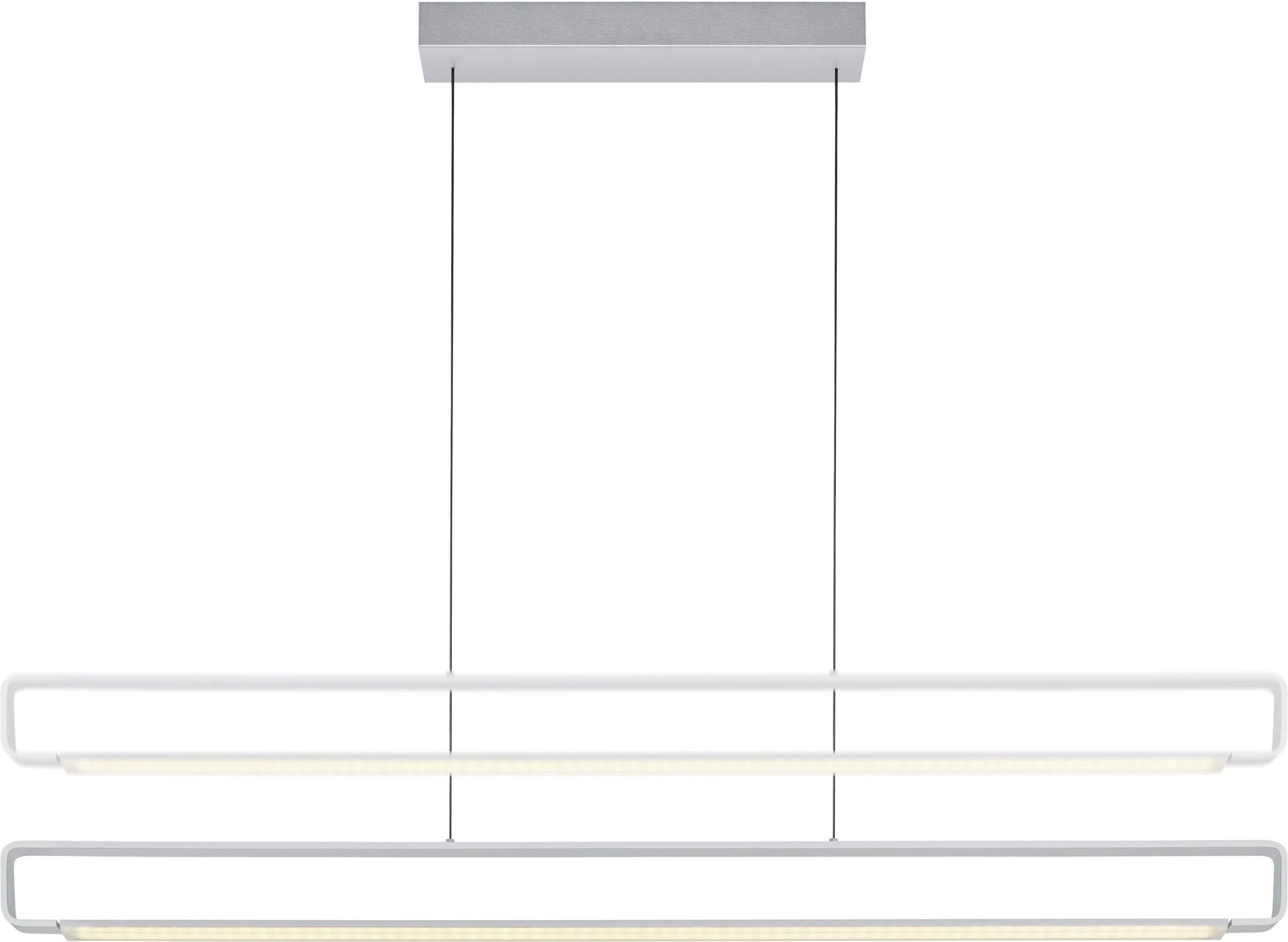 HELL höllisch gutes Licht LED Pendelleuchte »BOX« LED-Modul 1 Stk. Warmweiß dimmbar über Wanddimmer,  Stufenlos höhenverstellbar