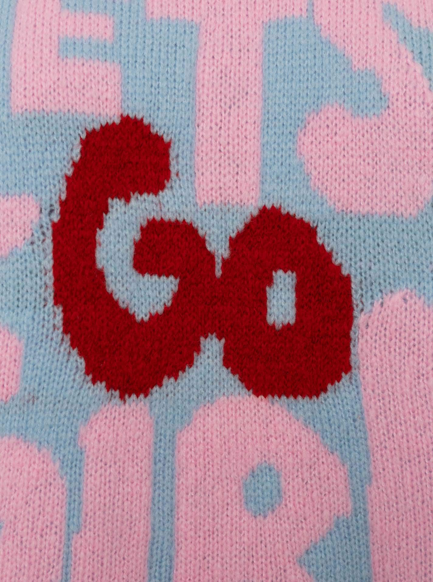Zwillingsherz Strickpullover »"Lets Go Girls"« Rundhals, Statement Schriftzug, One Size, Strick
