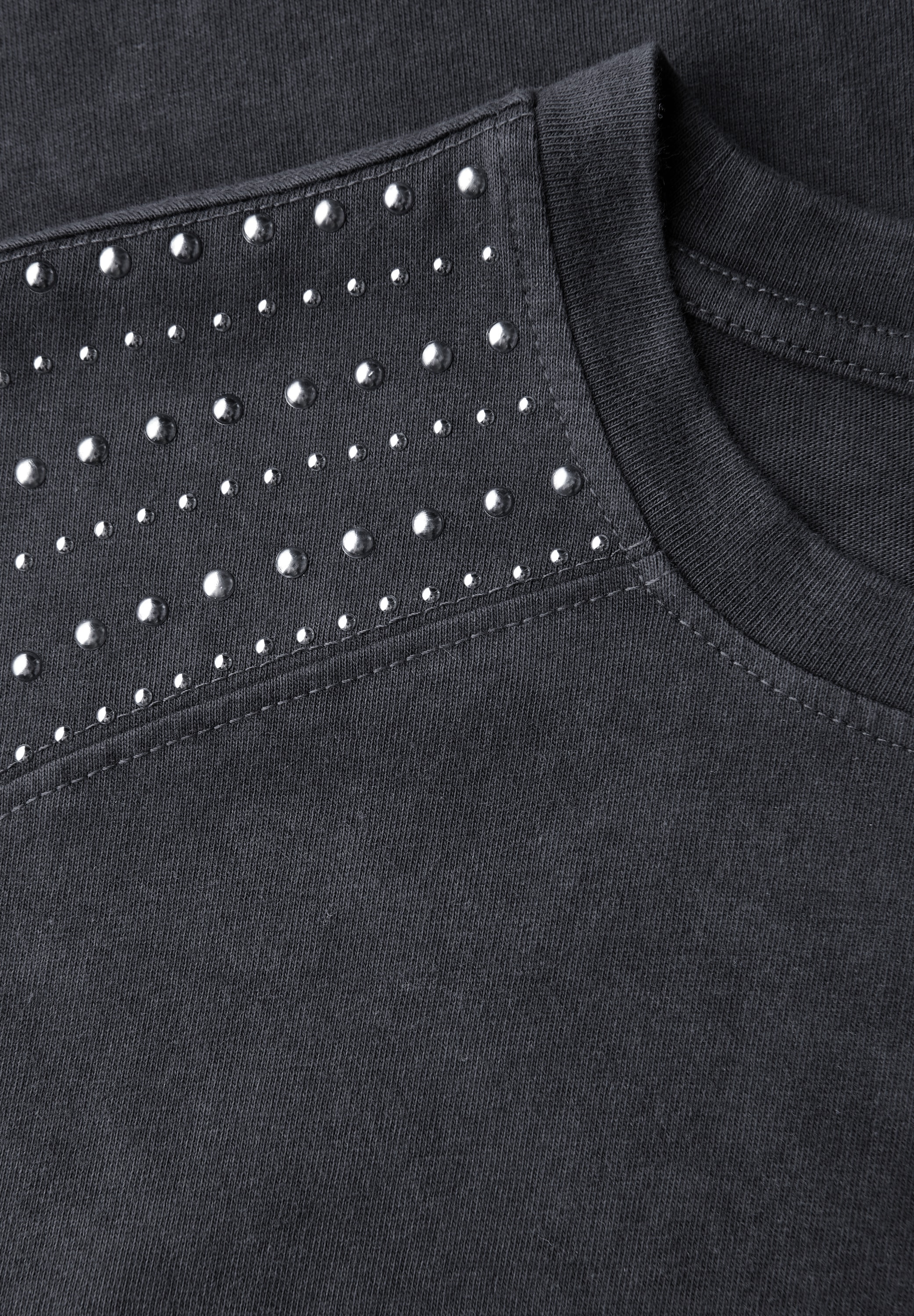 STREET ONE STUDIO Rundhalsshirt, mit Glitzer-Details