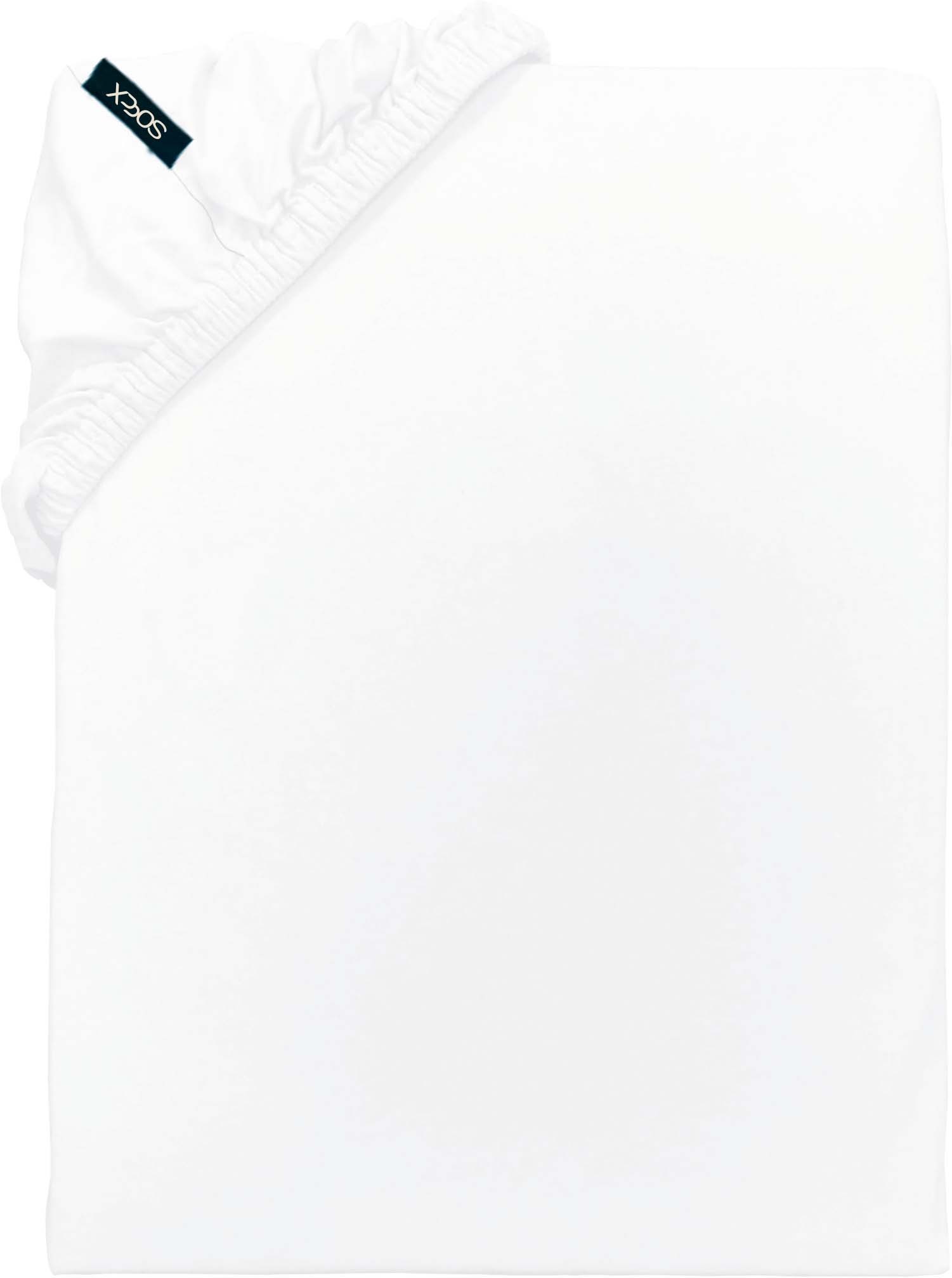 SOCCX Spannbettlaken "SOCCX" gewebtes Label