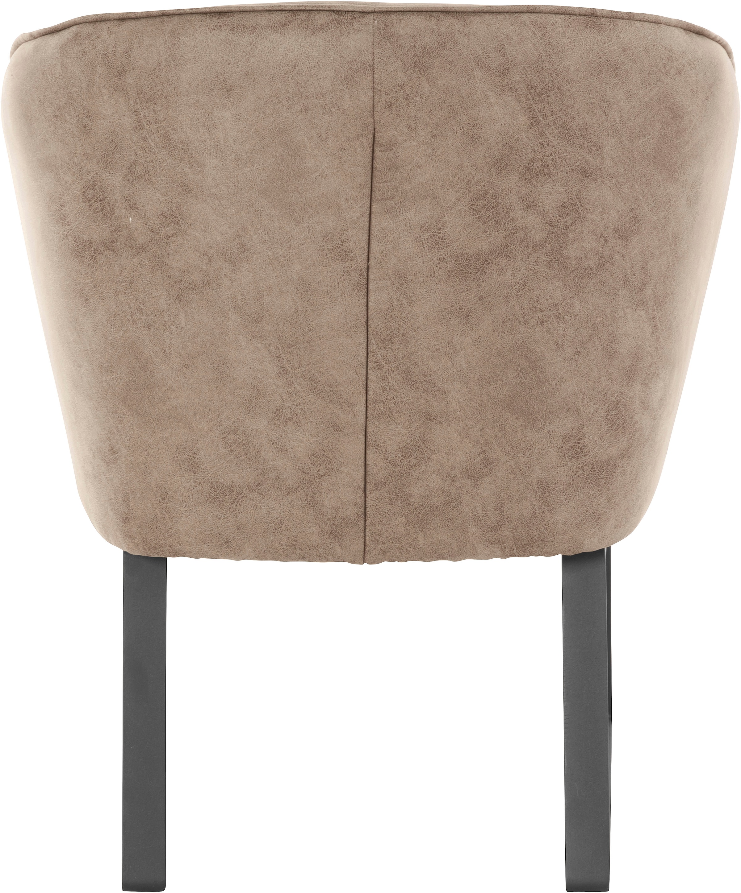 exxpo - sofa fashion Sessel »Americano, Loungesessel«, mit Keder und Metallfüßen, Bezug in verschiedenen Qualitäten, 1 Stck.