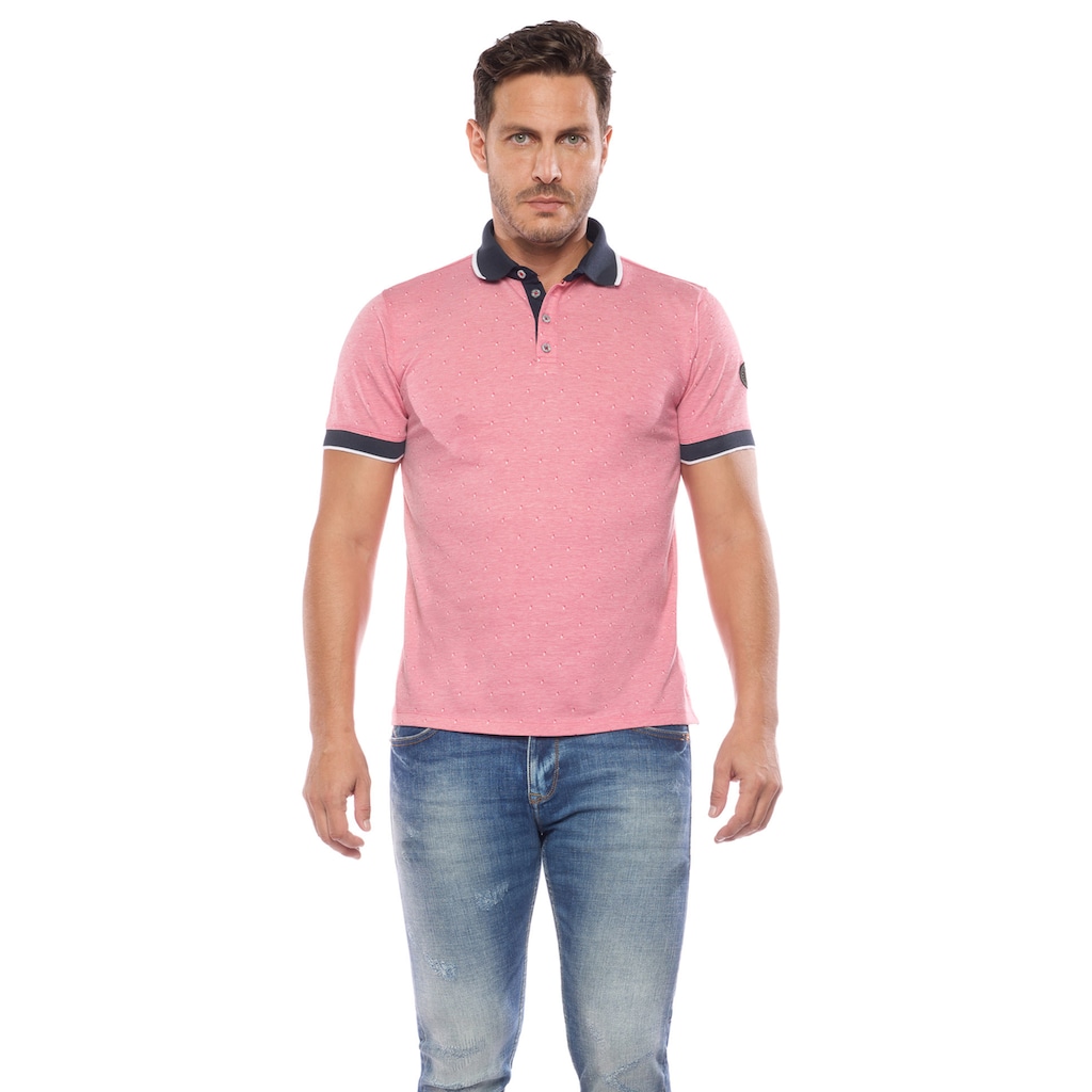 Le Temps Des Cerises Poloshirt »POLO SHIRT NOVIL (SHORT SLEEVE)«, mit lässigen Kontrastdetails