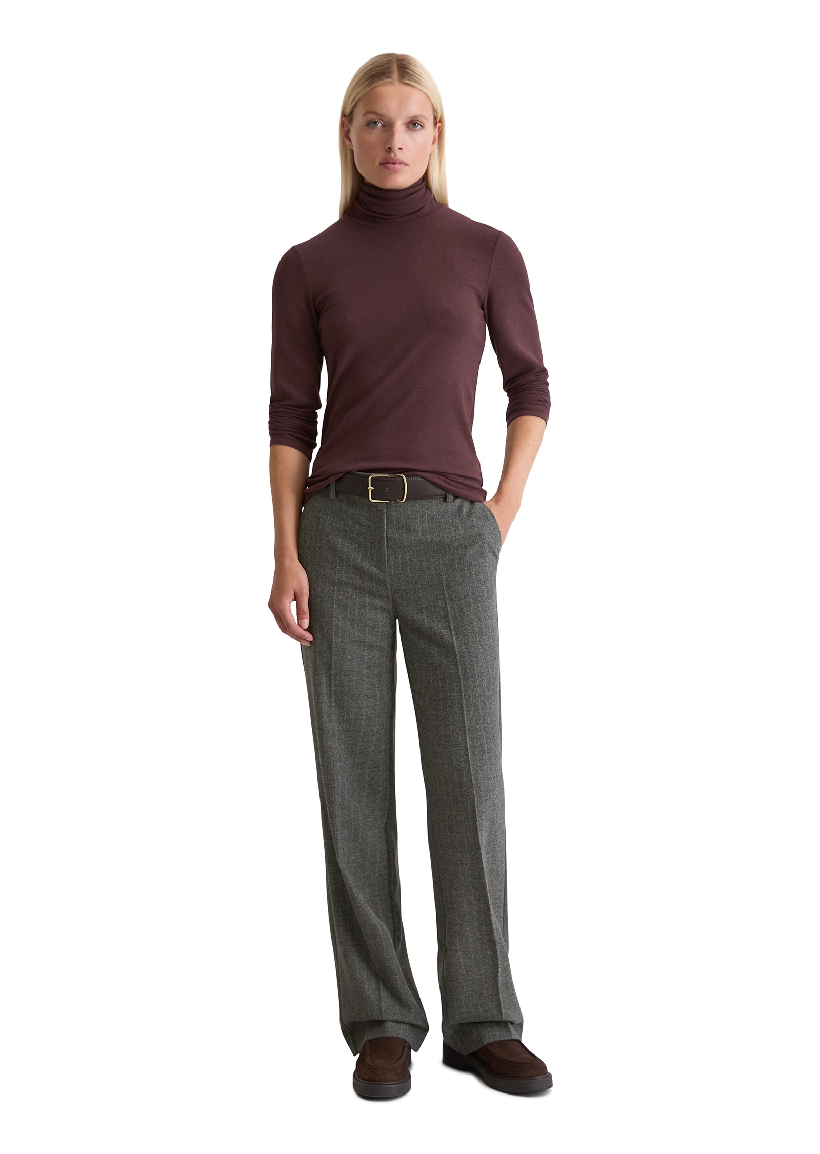 Marc O'Polo Langarmshirt »aus soft geripptem Jersey«