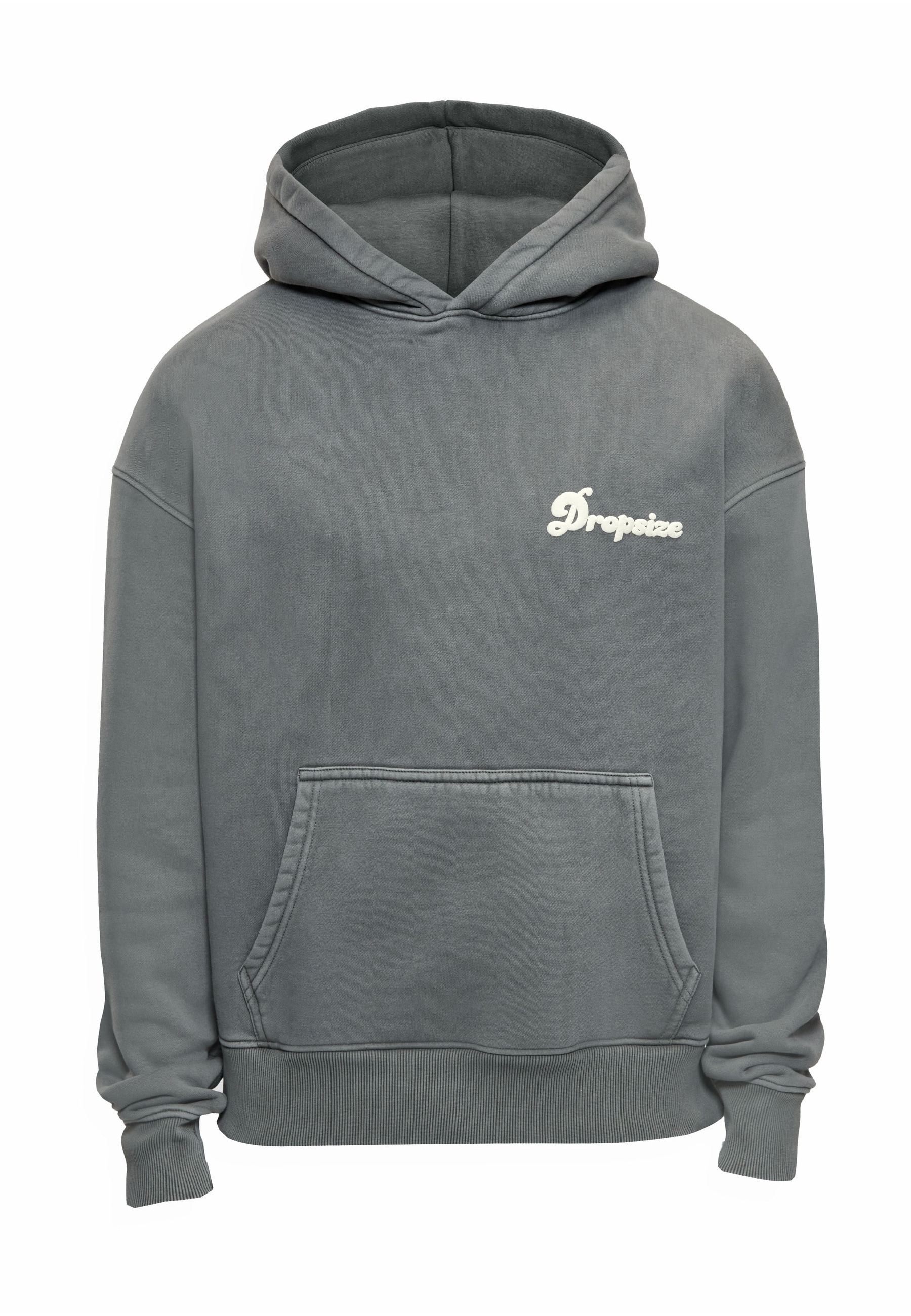 Dropsize Rundhalspullover "Dropsize HEAVY LOGO DESIGN HOODIE" 1