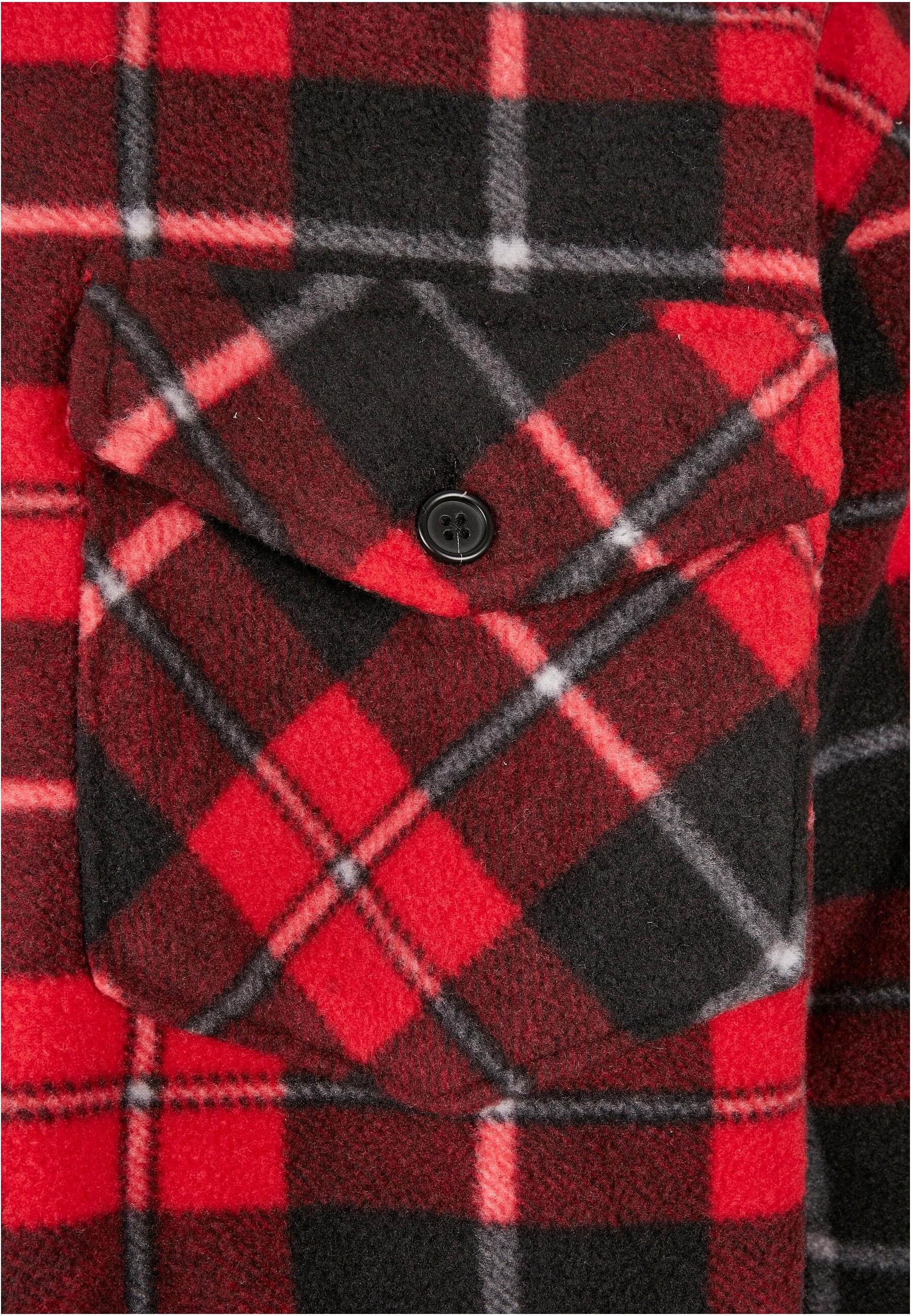 URBAN CLASSICS Allwetterjacke »Urban Classics Herren Plaid Teddy Lined Shirt Jacket«, (1 St.), ohne Kapuze