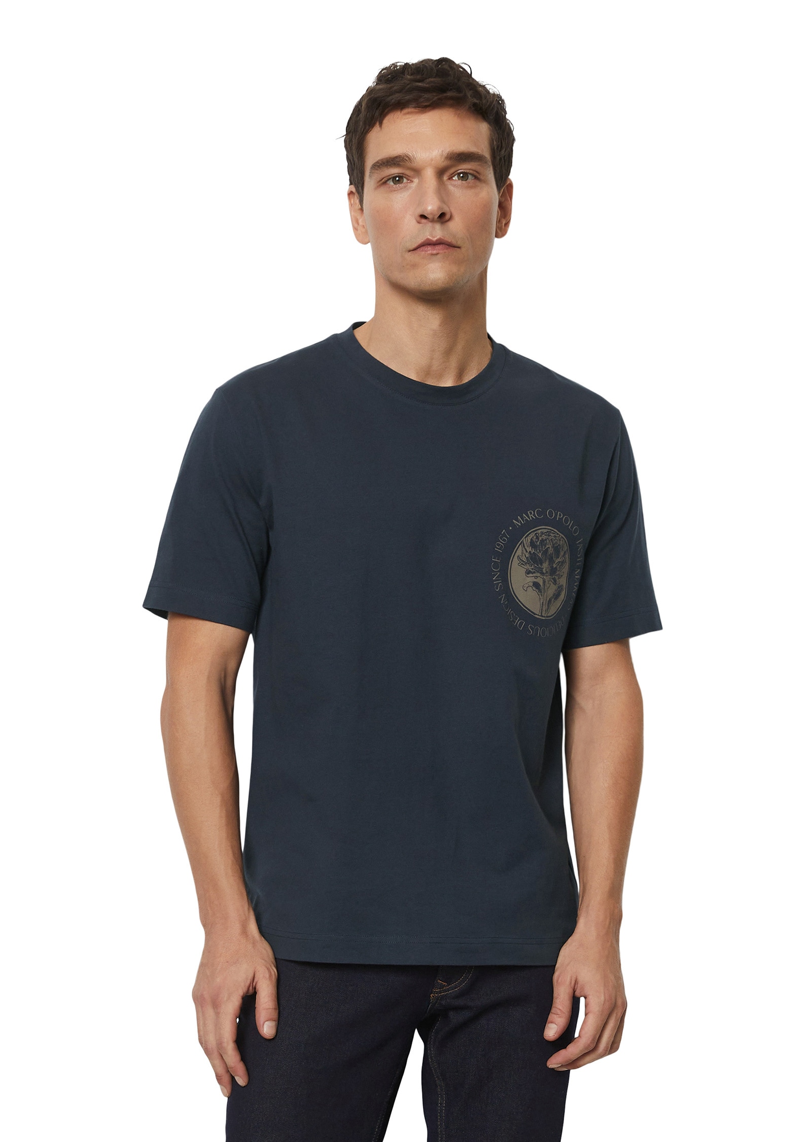 T-Shirt »aus mittelschwerem Jersey«
