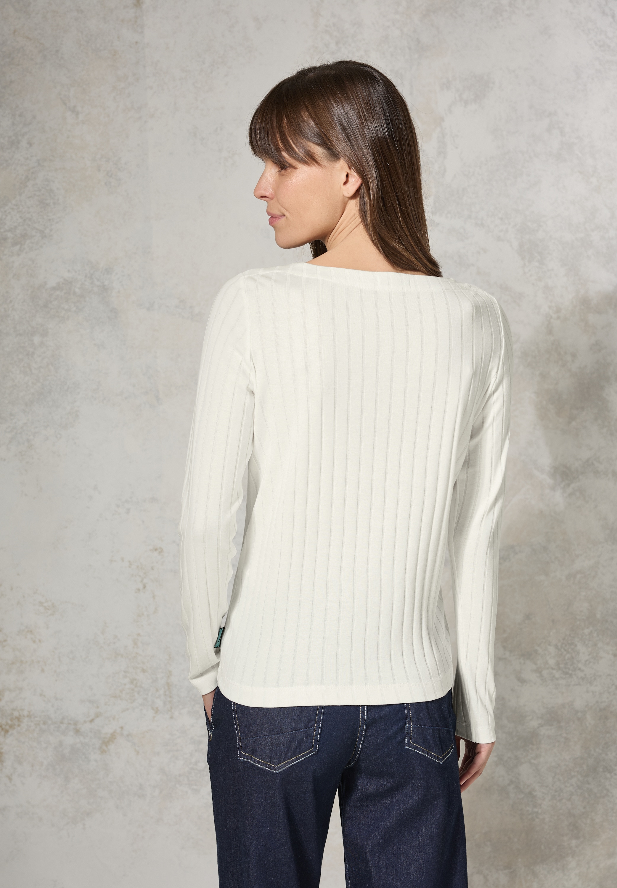 Cecil Langarmshirt, mit U-Boot-Ausschnitt