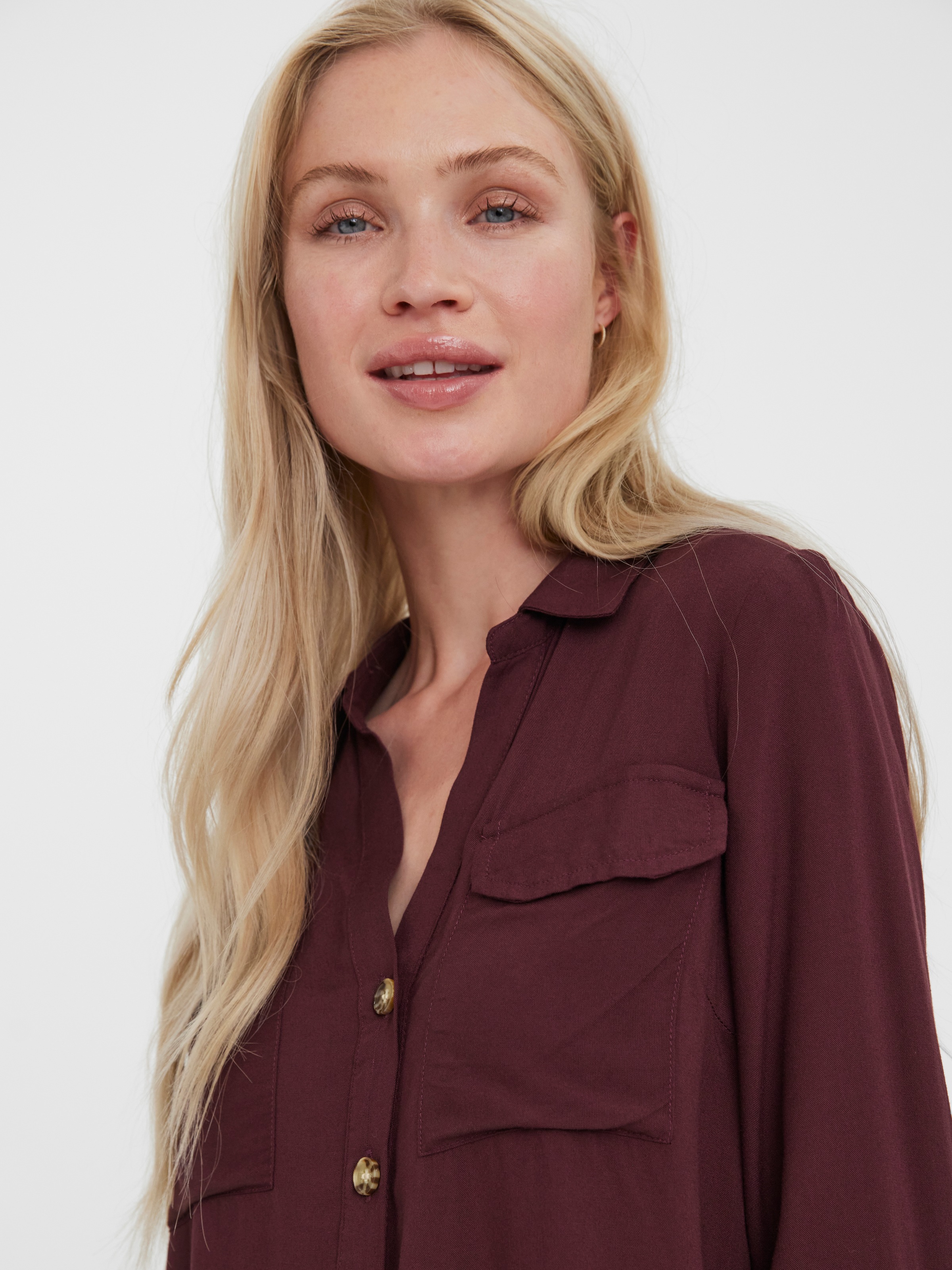 Vero Moda Hemdbluse "VMBUMPY L/S SHIRT NEW WVN GA NOOS" günstig online kaufen