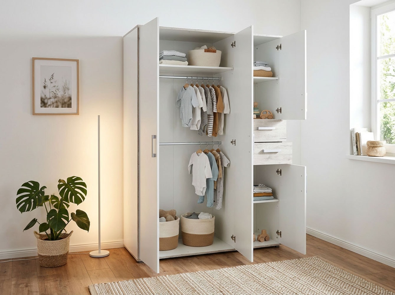 arthur berndt Kleiderschrank »Bente, Kinderkleiderschrank« Made in Germany