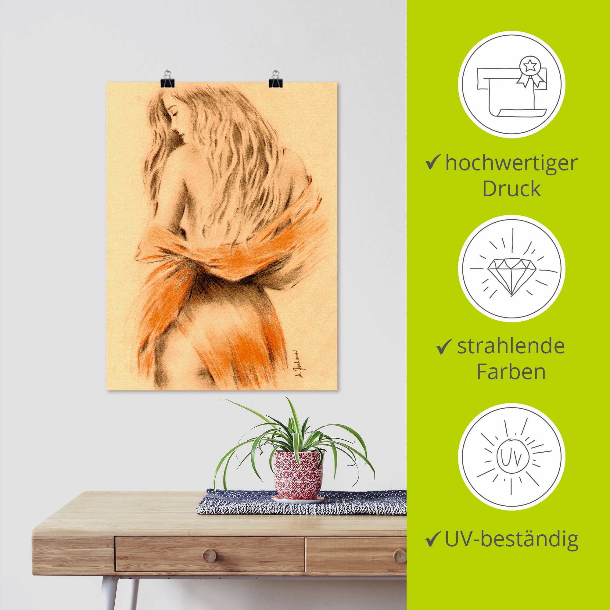 Artland Wandbild »Traumgirl«, Frau, (1 St.), als Leinwandbild, Poster in verschied. Größen