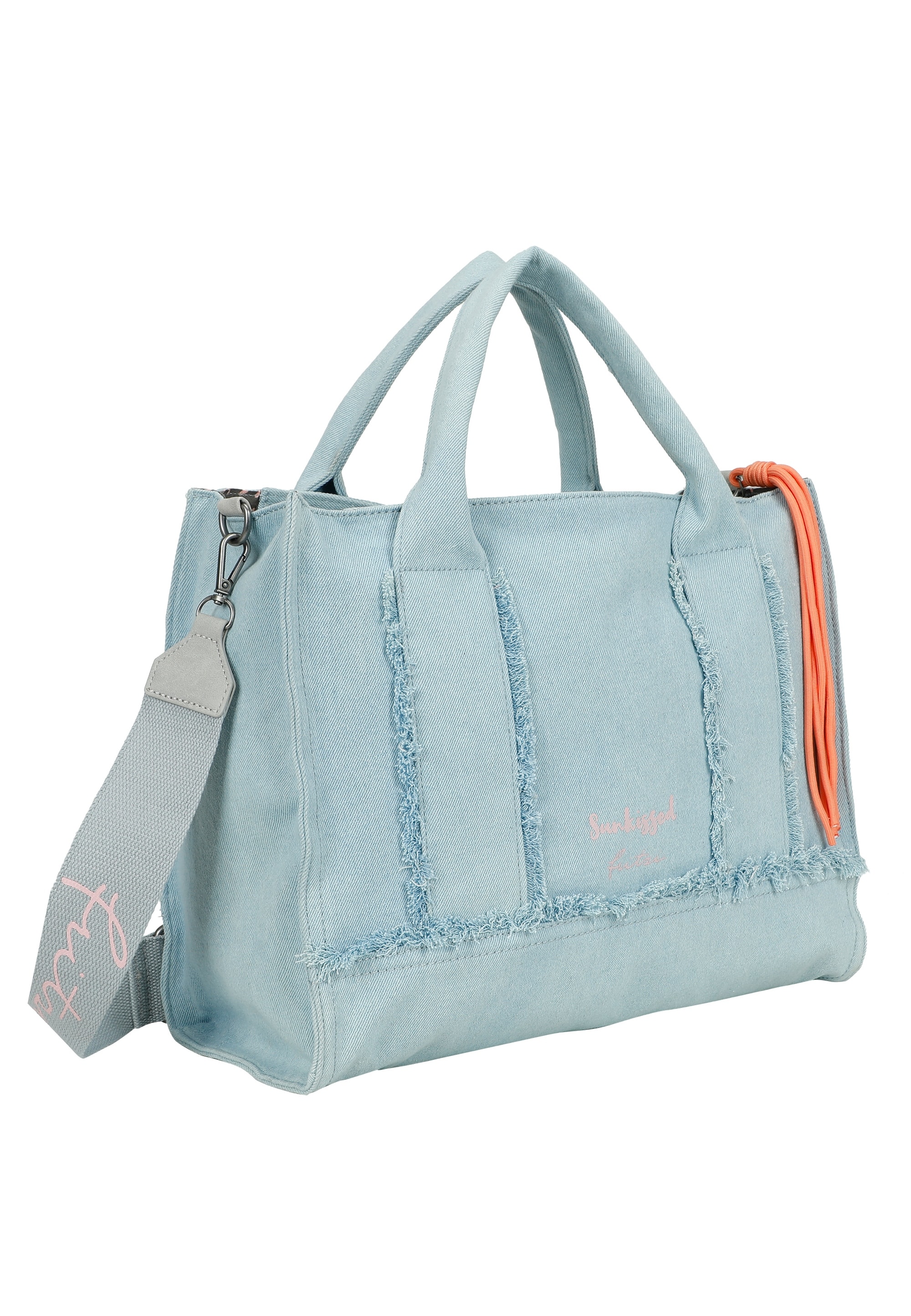 Fritzi aus Preußen Henkeltasche »Tote Bag Limited Washed Denim«, mit Fransen