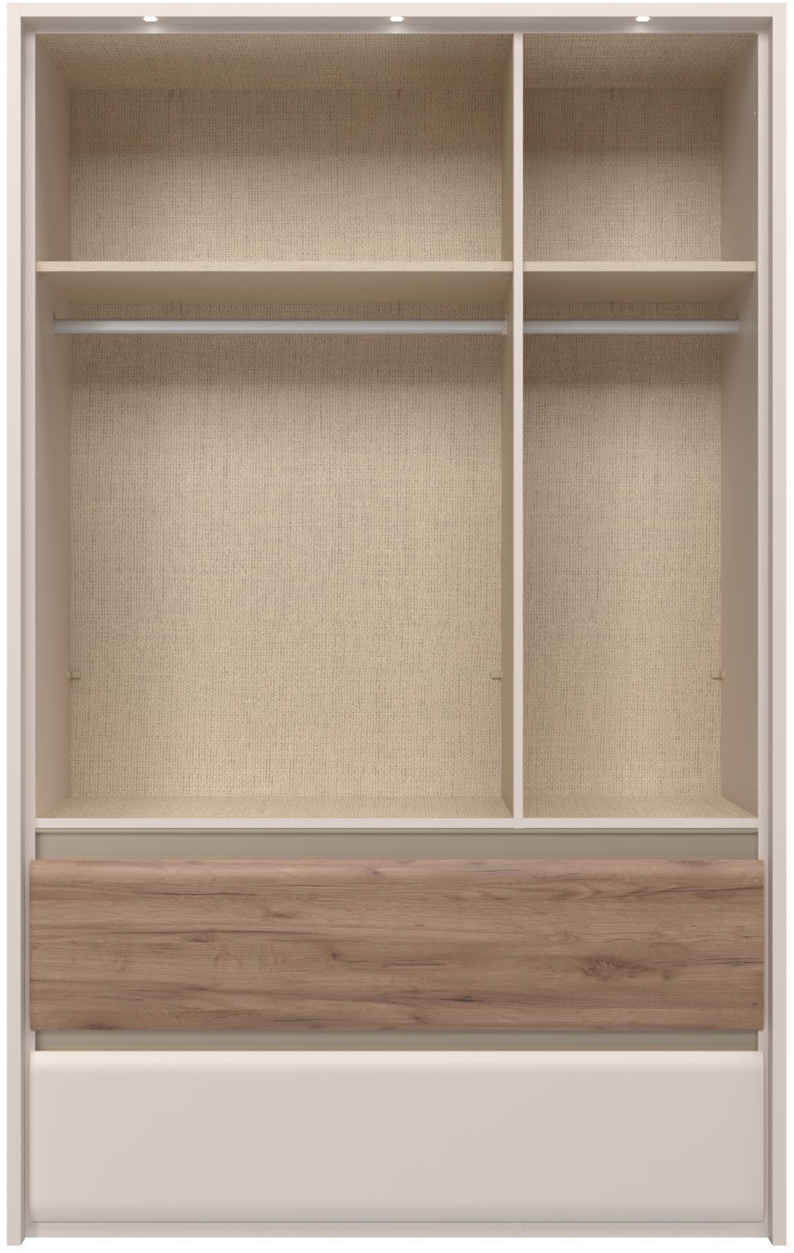 Thumbnail - PLACES OF STYLE Kleiderschrank "Invictus, UV lackiert, FSC-zertifiziert, grifflose Optik" abgerundete Schubladen aus MDF...