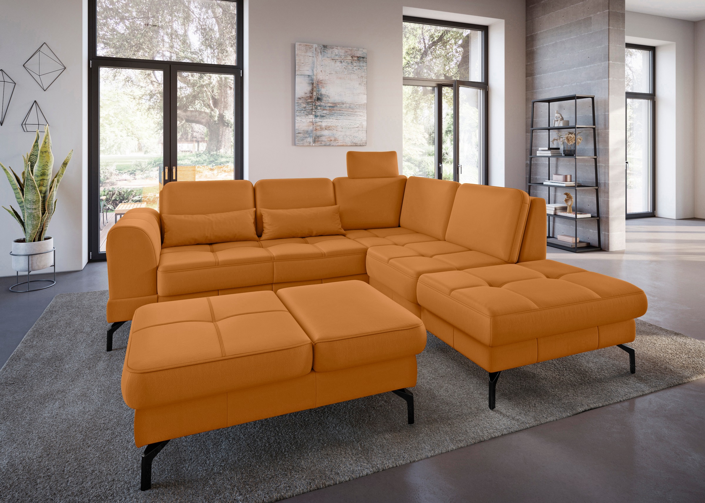 sit&more Ecksofa "Bendigo L-Form", inklusive Sitztiefenverstellung, Bodenfr günstig online kaufen