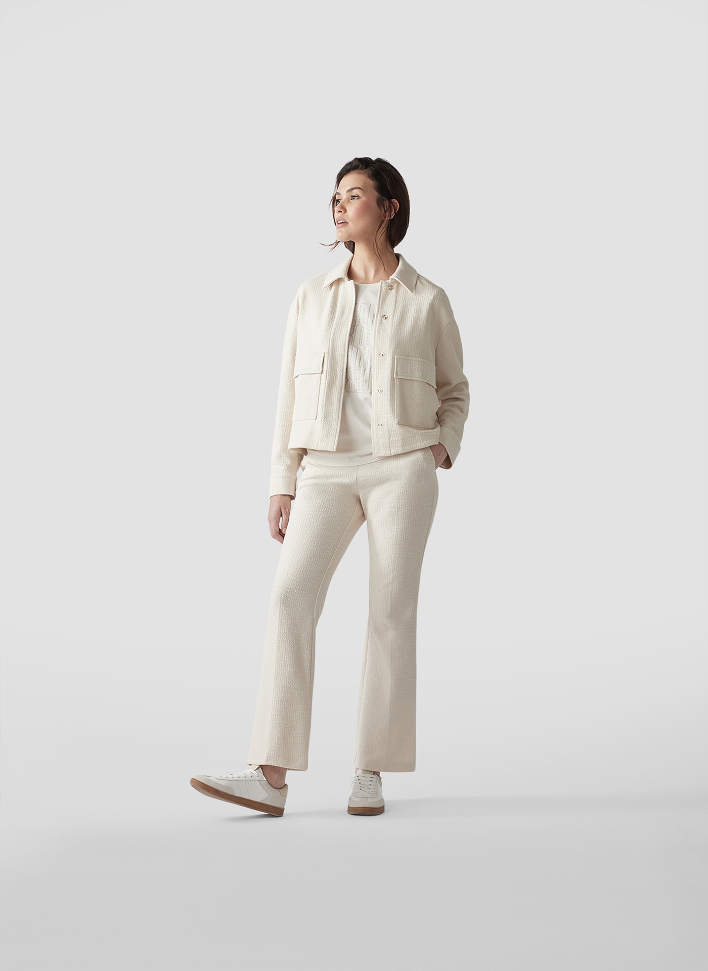 LeComte Blouson »LeComte Jacke mit aufgesetzten Taschen und Hemdkragen«