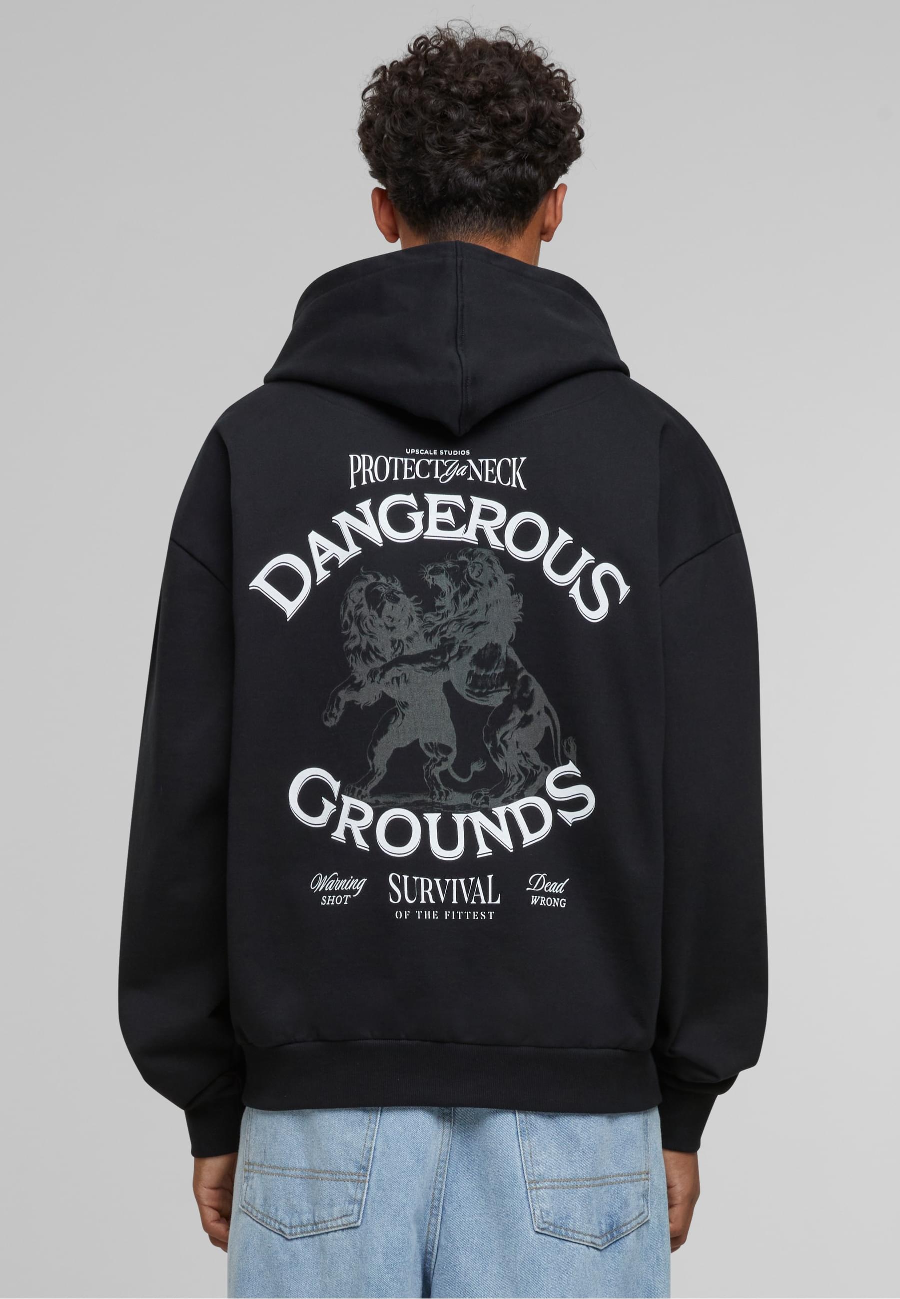 Upscale by Mister Tee Sweatjacke »Upscale by Mister Tee Dangerous Grounds Oversize Zip Hoody«