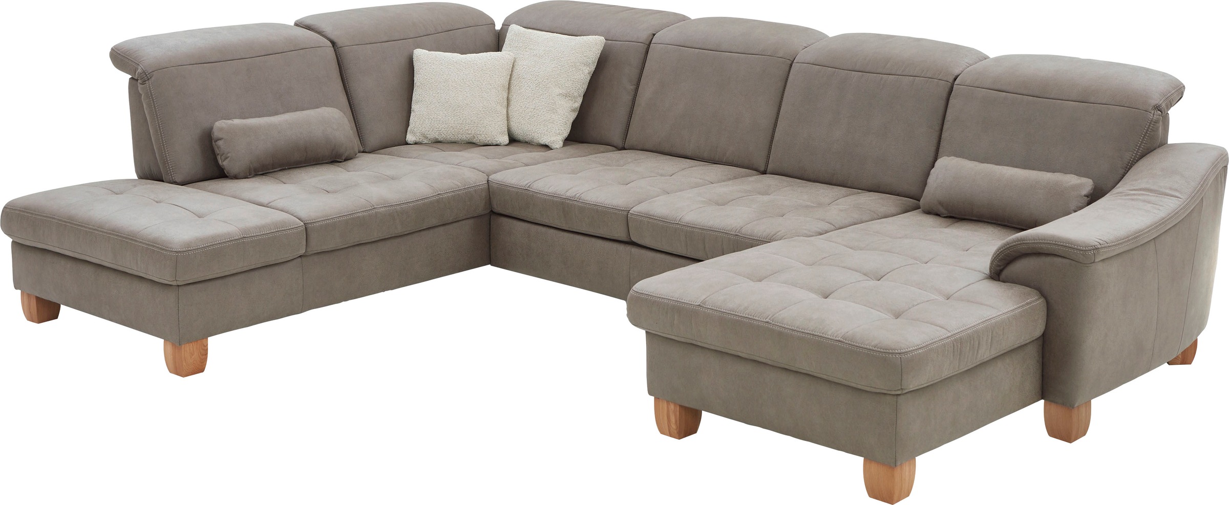 Die PlanBar Wohnlandschaft "PP-LA23145 U-Form" inkl. Kopfpolsterverstellung günstig online kaufen