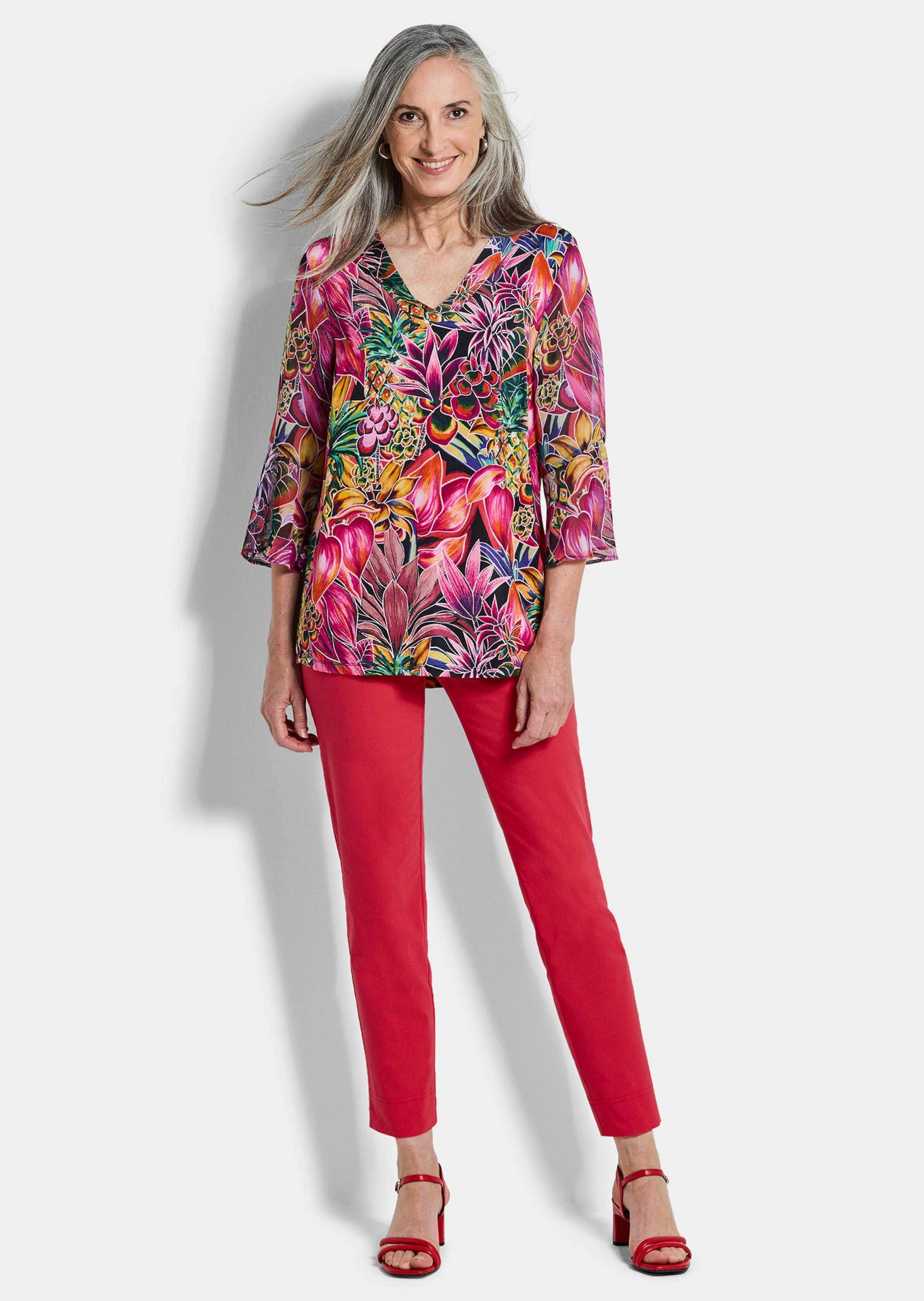 GOLDNER Stoffhose »7/8-Bengalinhose LOUISA mit Schlupfbund«