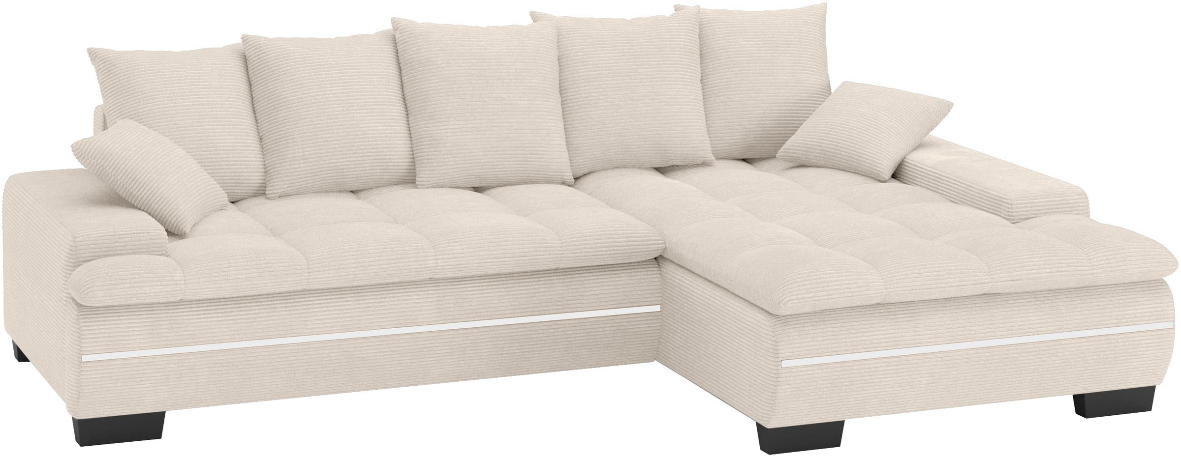 Mr. Couch Ecksofa "Haiti II, L-Form", RGB-LED Beleuchtung, Kaltschaum, wahl günstig online kaufen