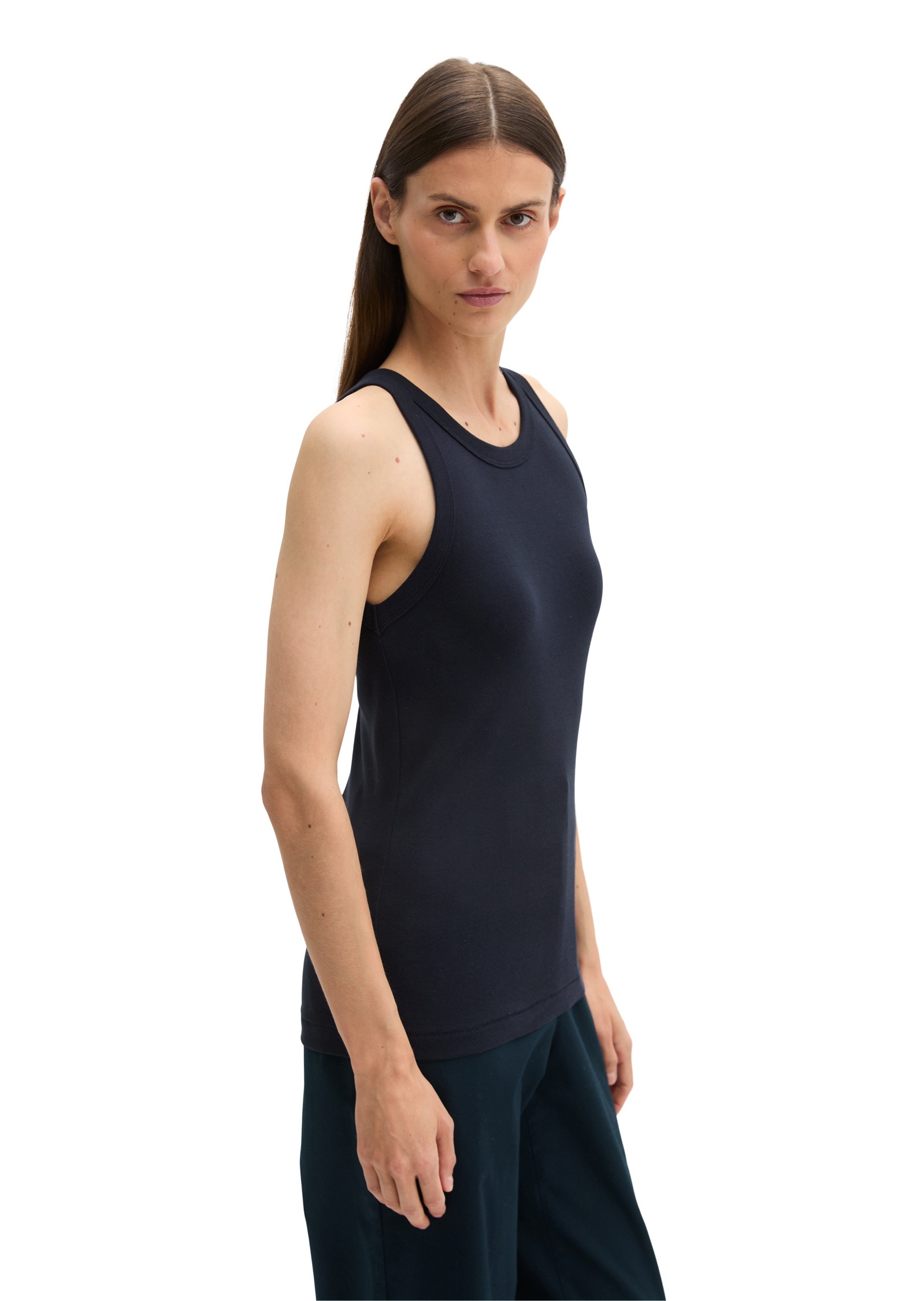 Marc OPolo T-Shirt "aus Rippjersey" günstig online kaufen