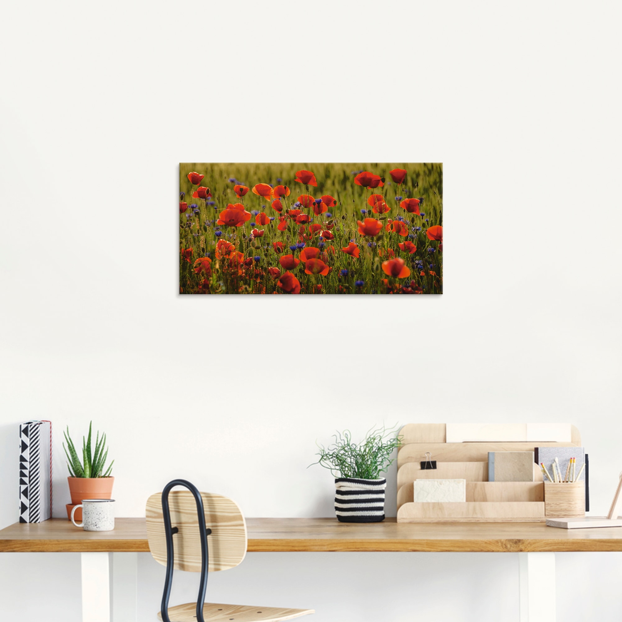 Artland Glasbild »Sommermohn«, Blumen, (1 St.), in verschiedenen Größen