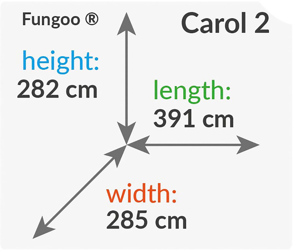 FUNGOO Spielturm »CAROL 2 GREY«, mit Schaukel & Rutsche, Kletterwand