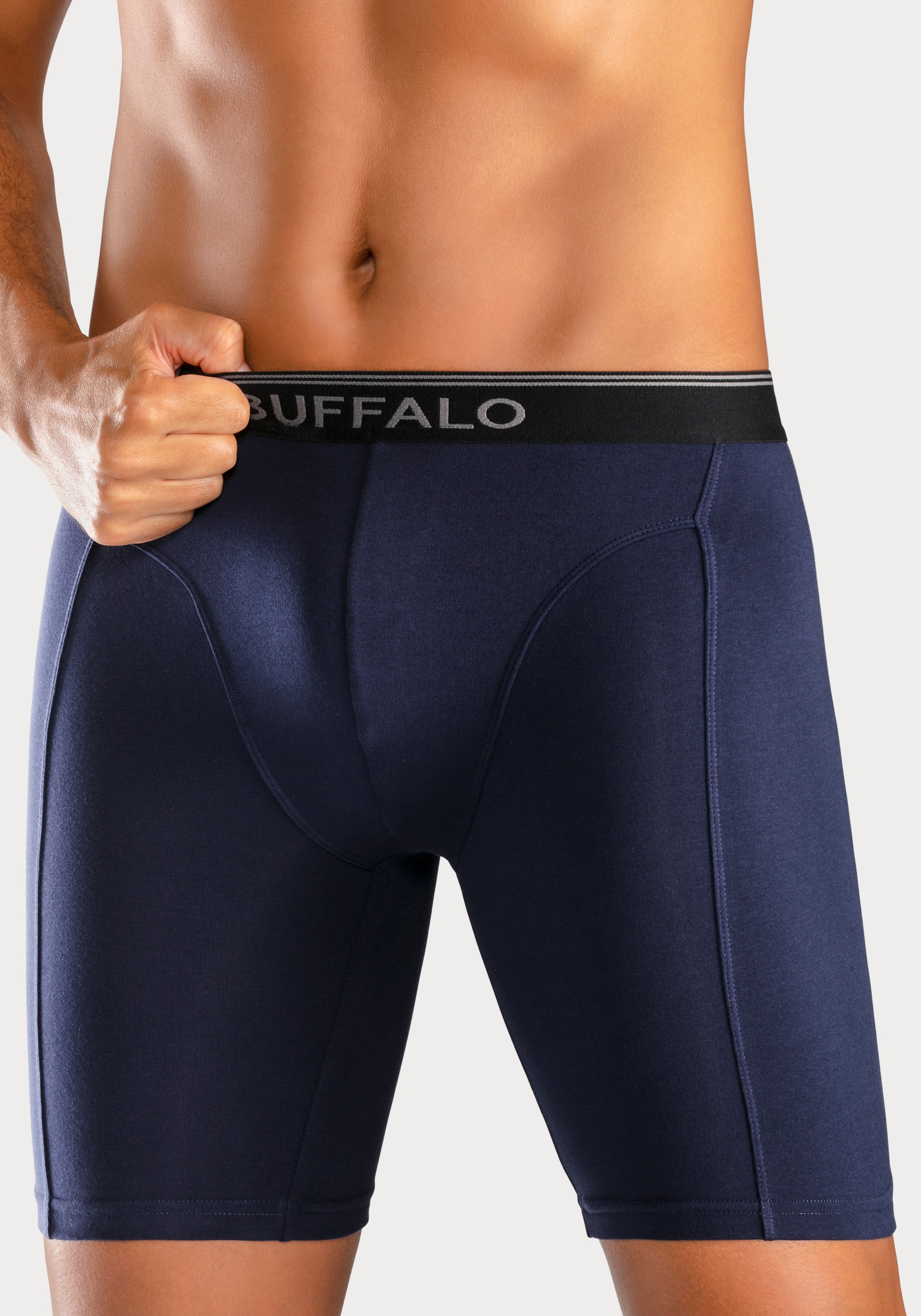 Buffalo Langer Boxer "Boxershorts für Herren", (Packung, 3 St.), in langer günstig online kaufen