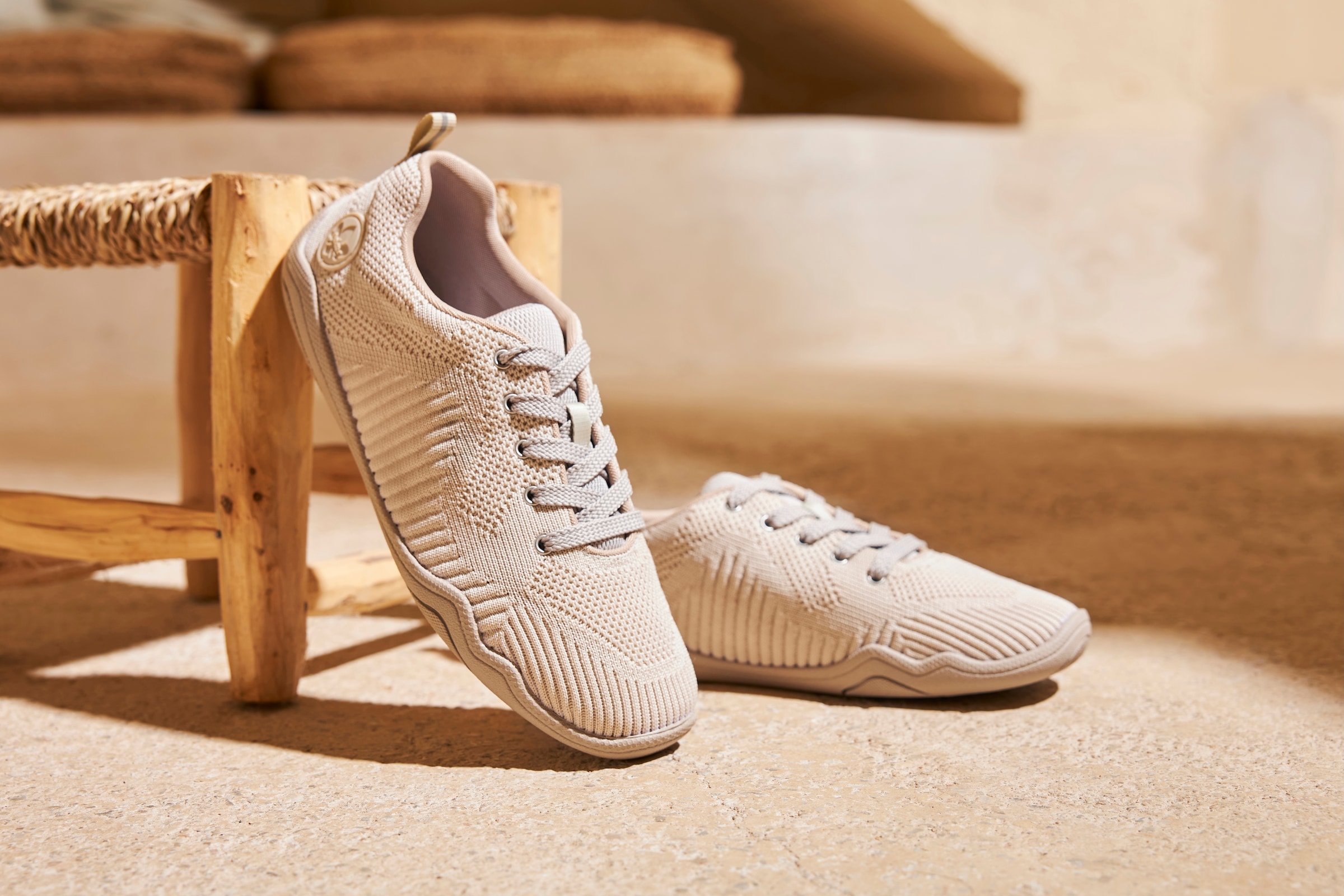 Rieker Sneaker, Barfußschuh, Schnürschuh, Halbschuh mit Schaftrandpolsterung