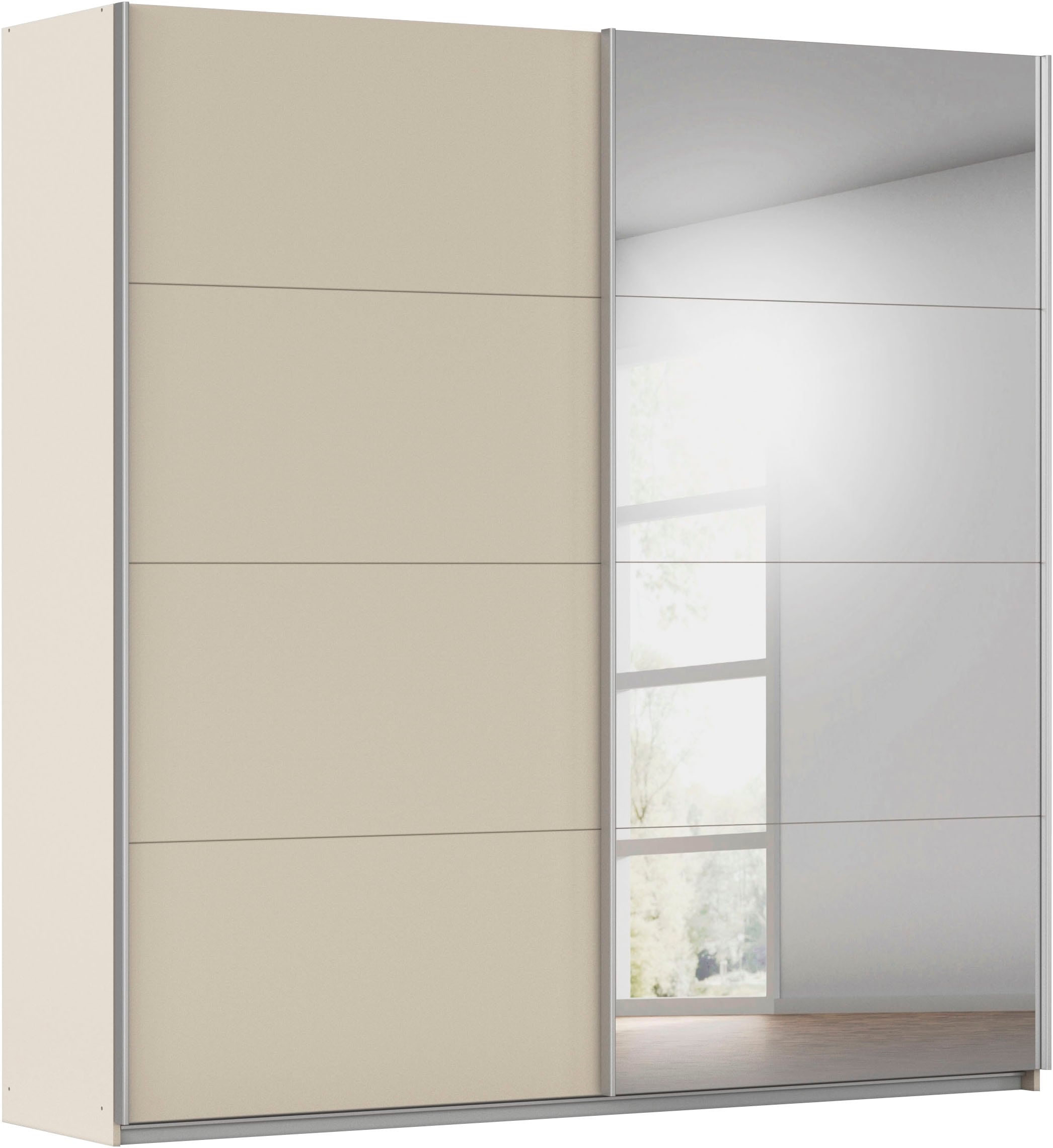 OTTO home Kleiderschrank "Mehrzweckschrank Schwebetürenschrank Mietswohnung Schlafzimmer CORTONA" erhältlich in Breite: 136/181/203/226/271/315/360 cm, Höhe: 210/229 cm, in 3 Ausstattungen BASIC/CLASSIC/PREMIUM (SOFT-CLOSE) MADE IN GERMANY
