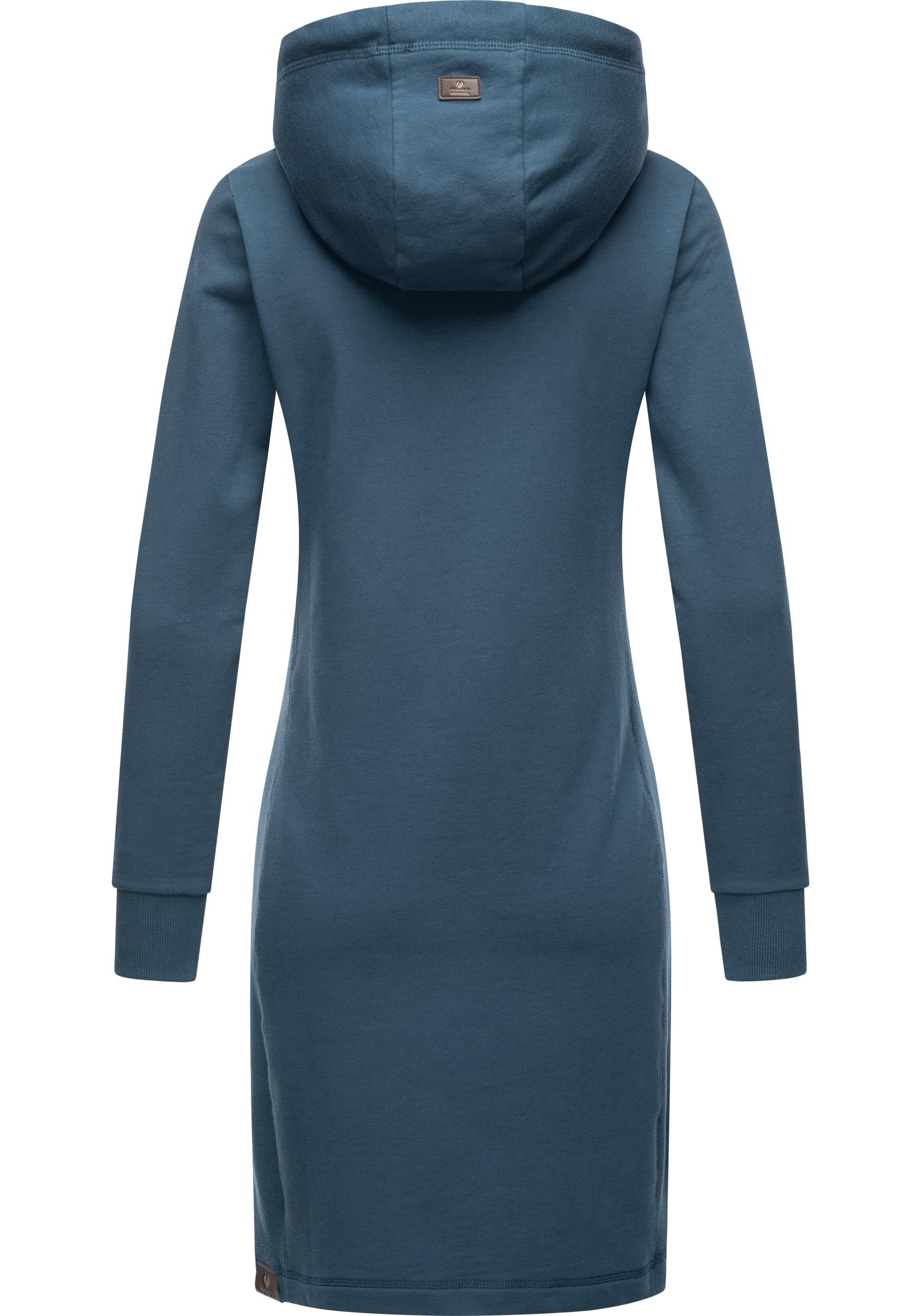 | Kapuze Ragwear bestellen mit BAUR Kleid »Sabreen«, Langärmliges Baumwoll Sweatkleid für