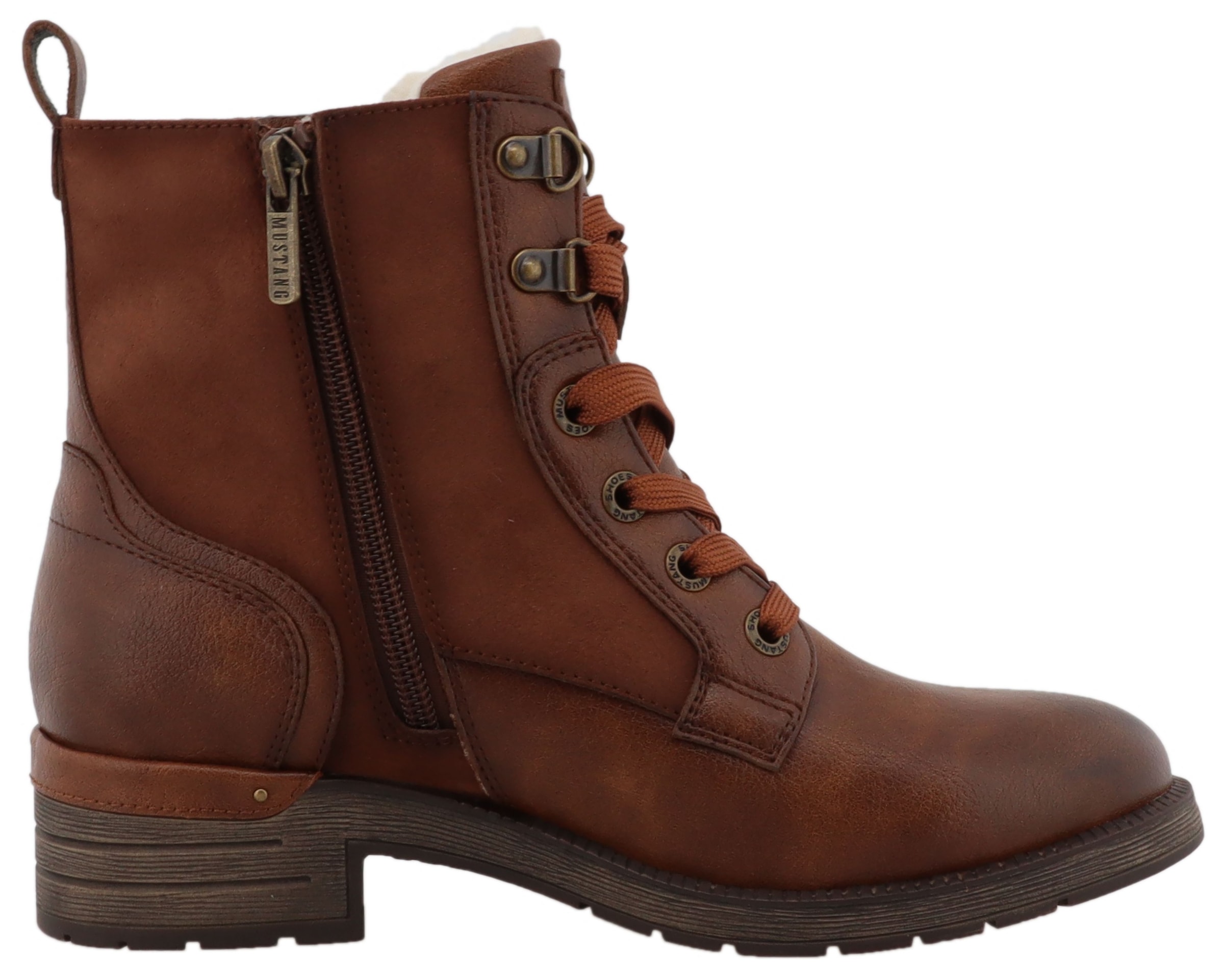 Mustang Shoes Winterstiefelette »Gelja«, Winterstiefelette, Boots mit Innenreißveschluss