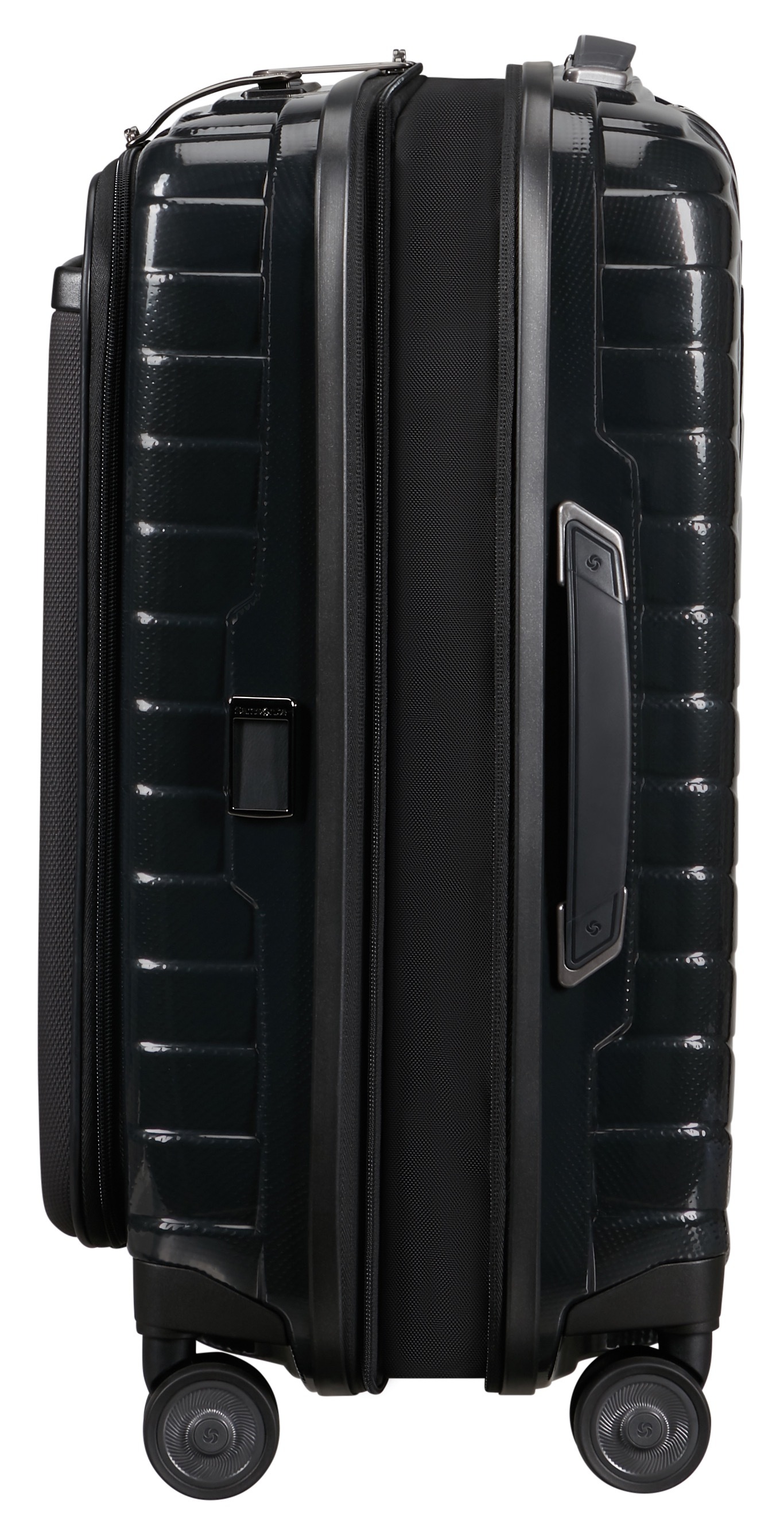 Samsonite Hartschalen-Trolley »PROXIS 55 EXP easy access«, 4 Rollen, Handgepäck Hartschalenkoffer Volumenerweiterung Laptopfach