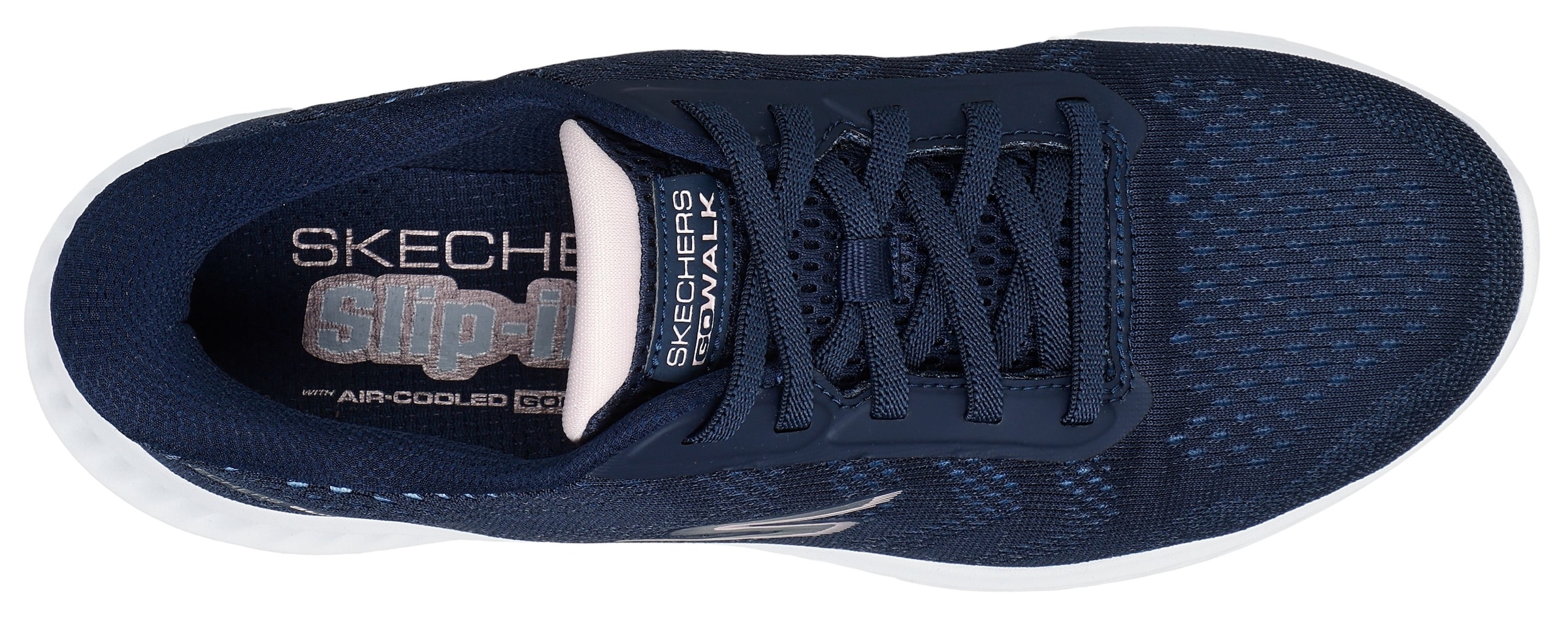 Skechers Slip-On Sneaker »GO WALK NOW-KHLOE«, Freizeitschuh mit Fersenkissen und Slip-ins Technologie