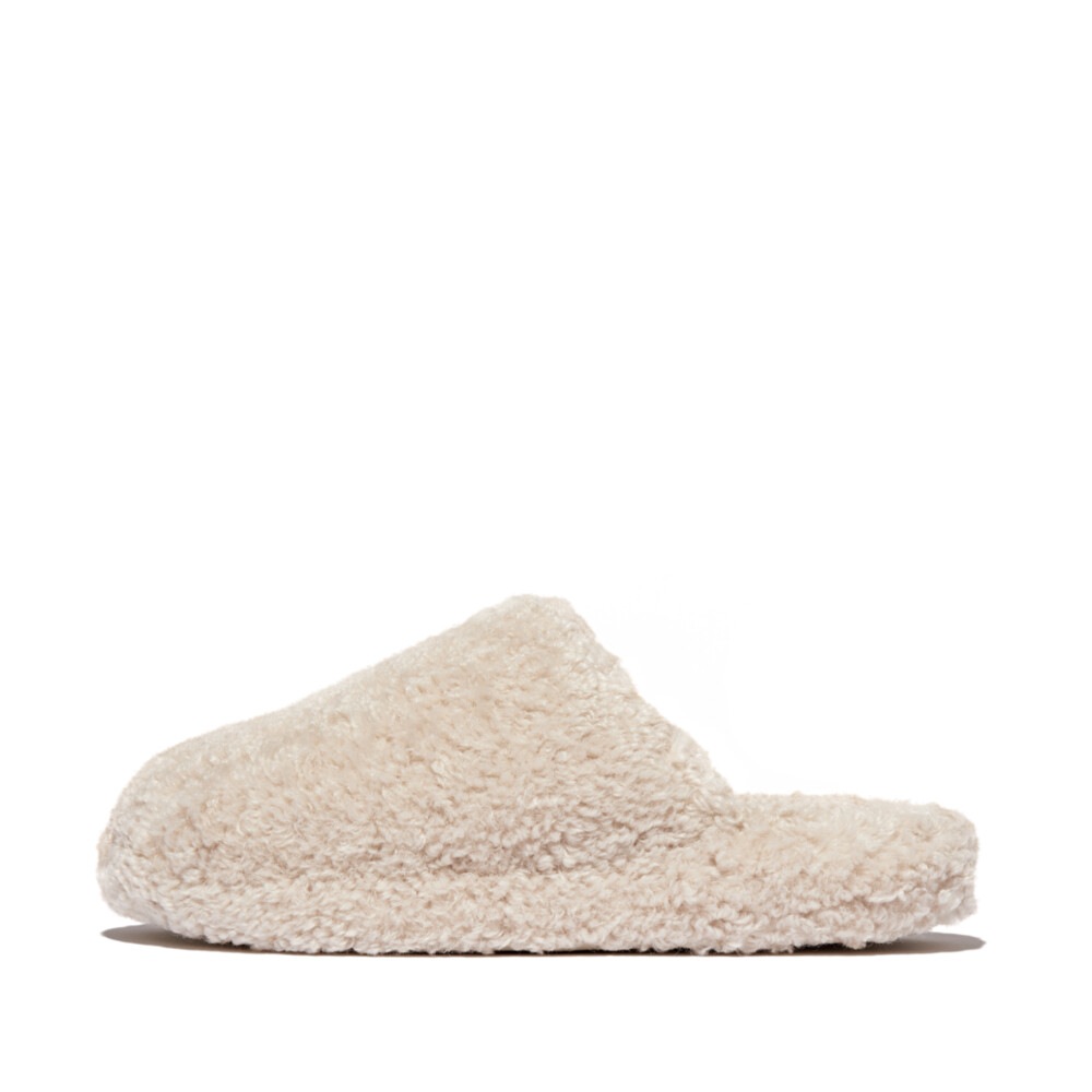 Fitflop Pantoffel »iQUSHION D-LUXE PADDED TEDDY SLIPPER MULES«, Hausschuh, Clog mit Warmfutter