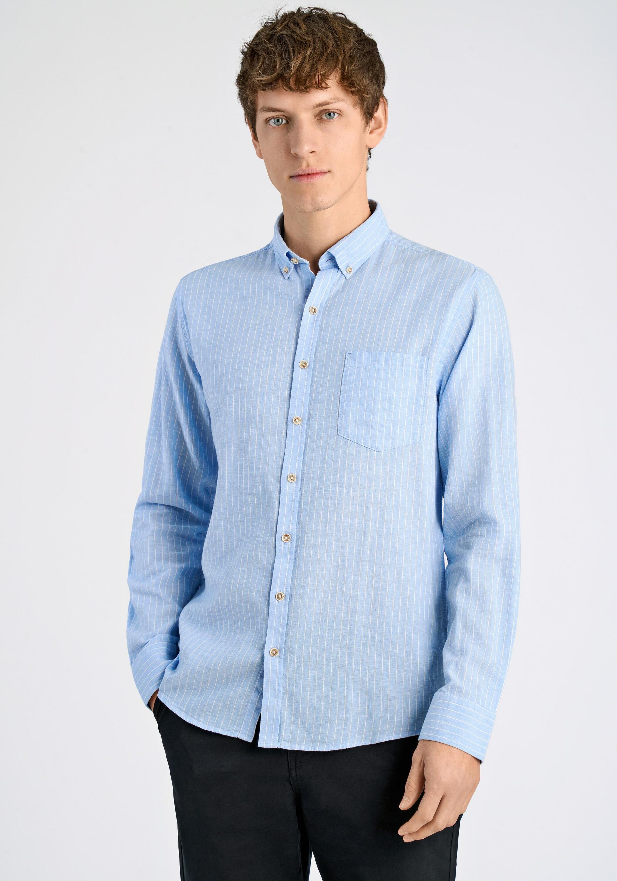 LINDBERGH Leinenhemd "Leinenhemd (Langarm) Relaxed Fit"