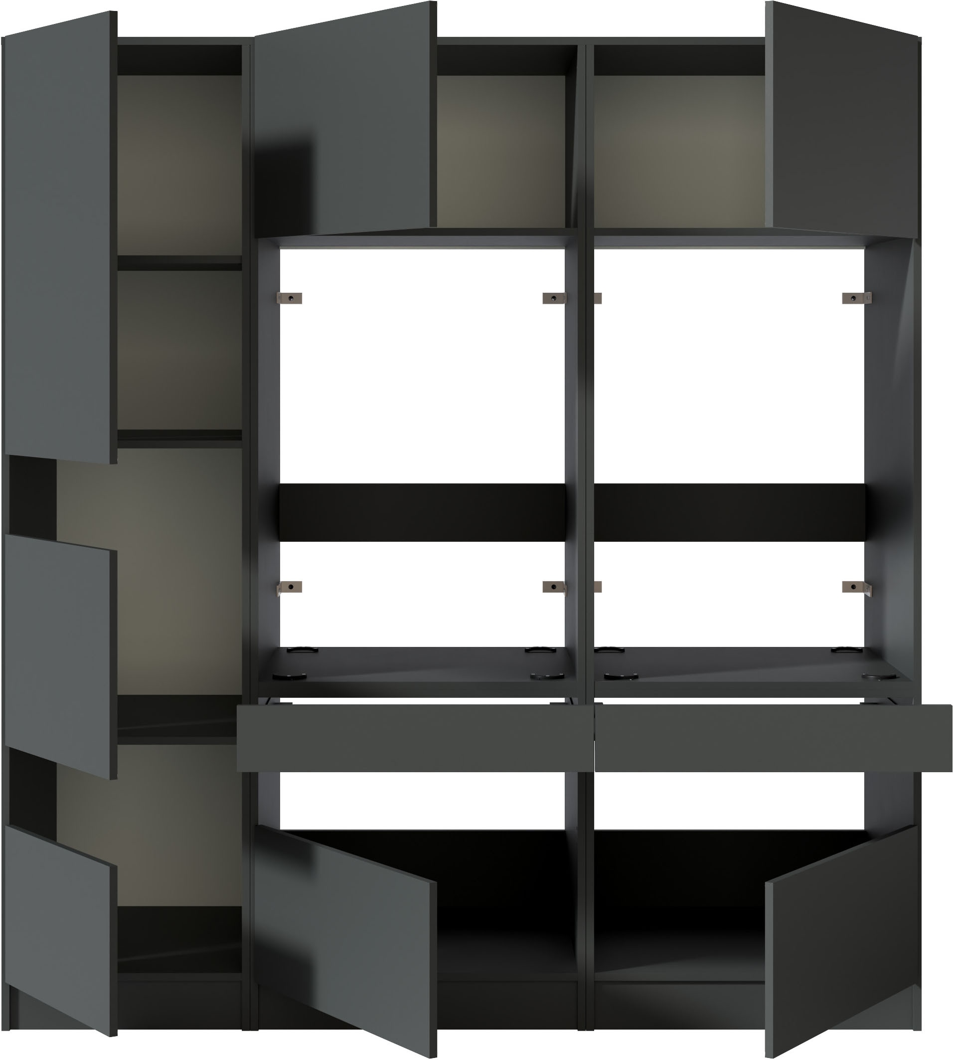 BASIC by Balculina Mehrzweckschrank-Set »Washhome B/T/H 186x68x200 cm« 3 Stk. tlg.