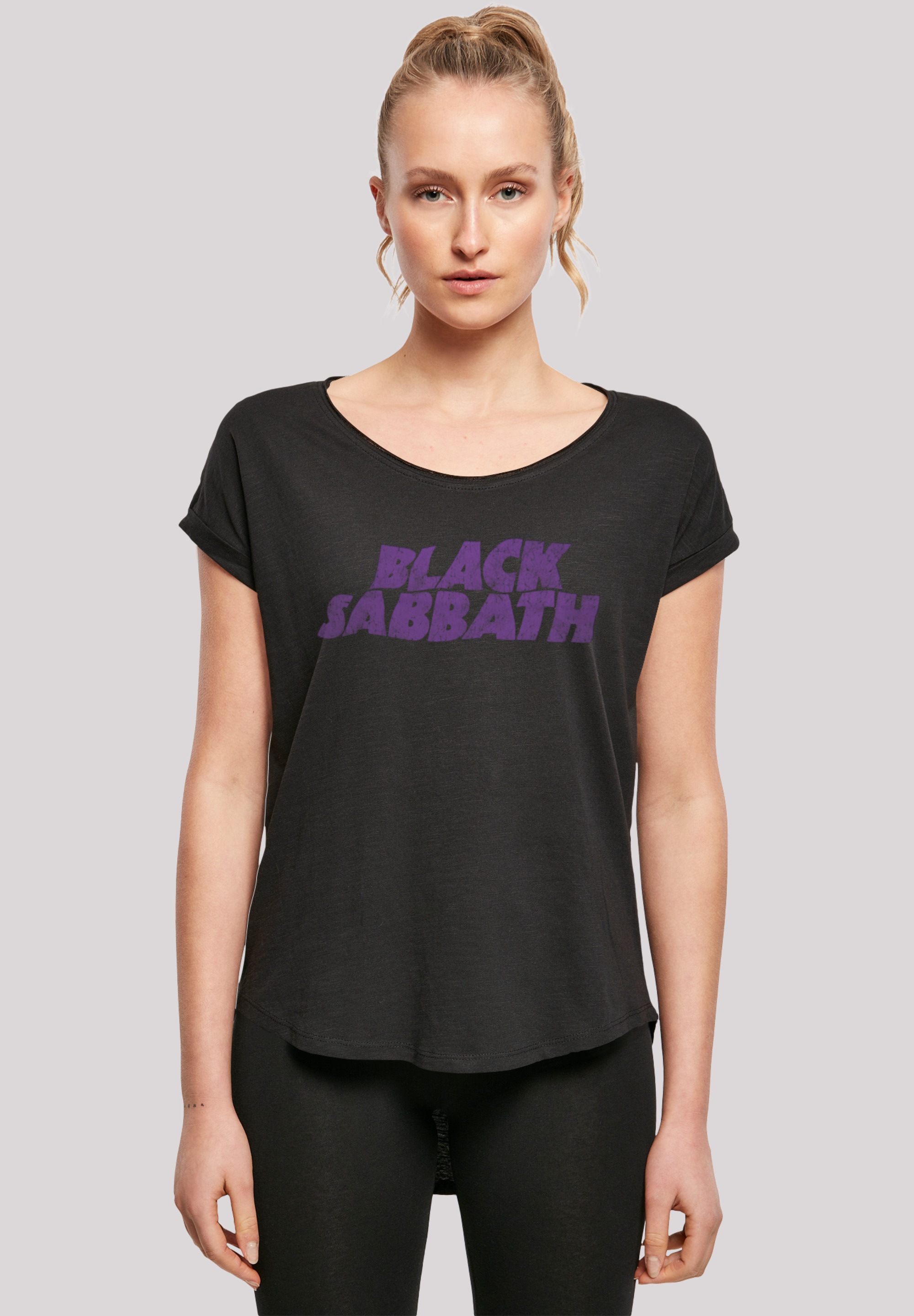 Wavy F4NT4STIC Heavy Metal Black«, | BAUR Friday Logo Sabbath »Black Print T-Shirt Black Band Distressed