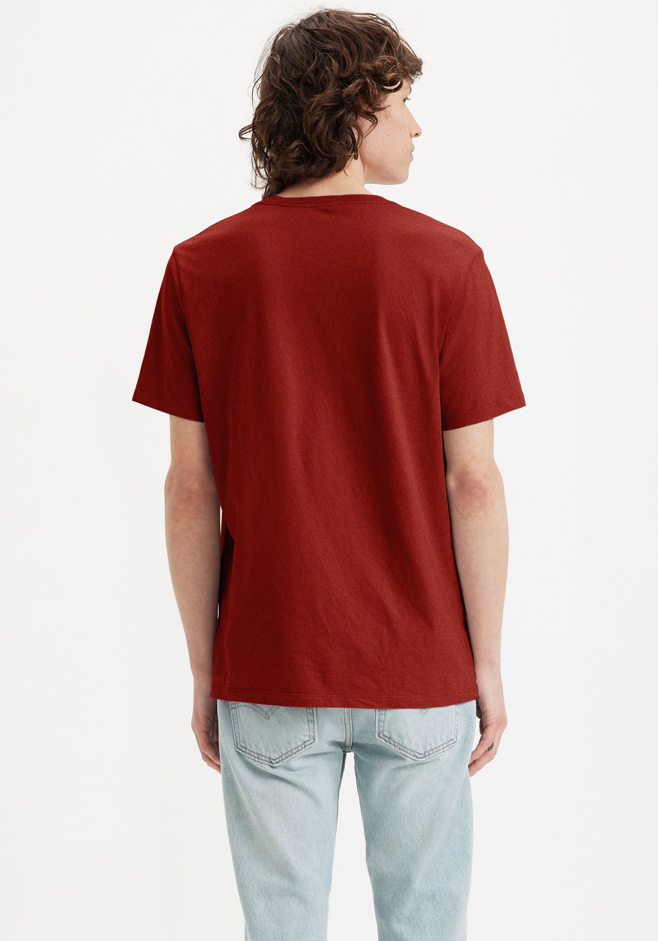 Levi's® V-Shirt »LE ORIGINAL HM VNECK«, mit Logostickerei