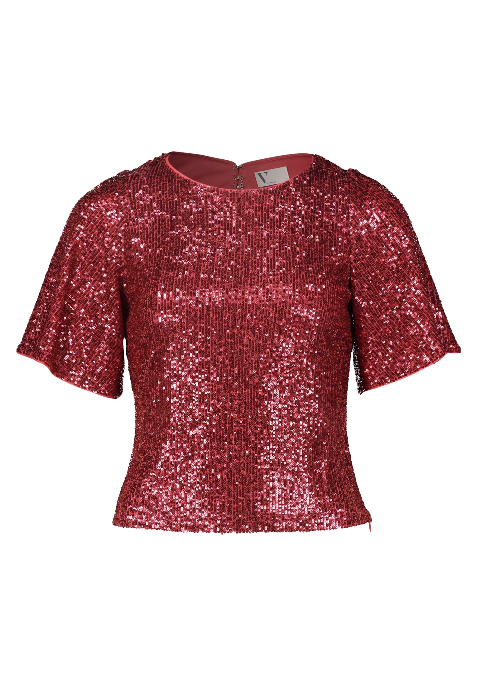 Vera Mont Kurzarmshirt »Vera Mont Pailletten-Top mit Flügelärmeln«, (1 tlg.), Rückenfrei