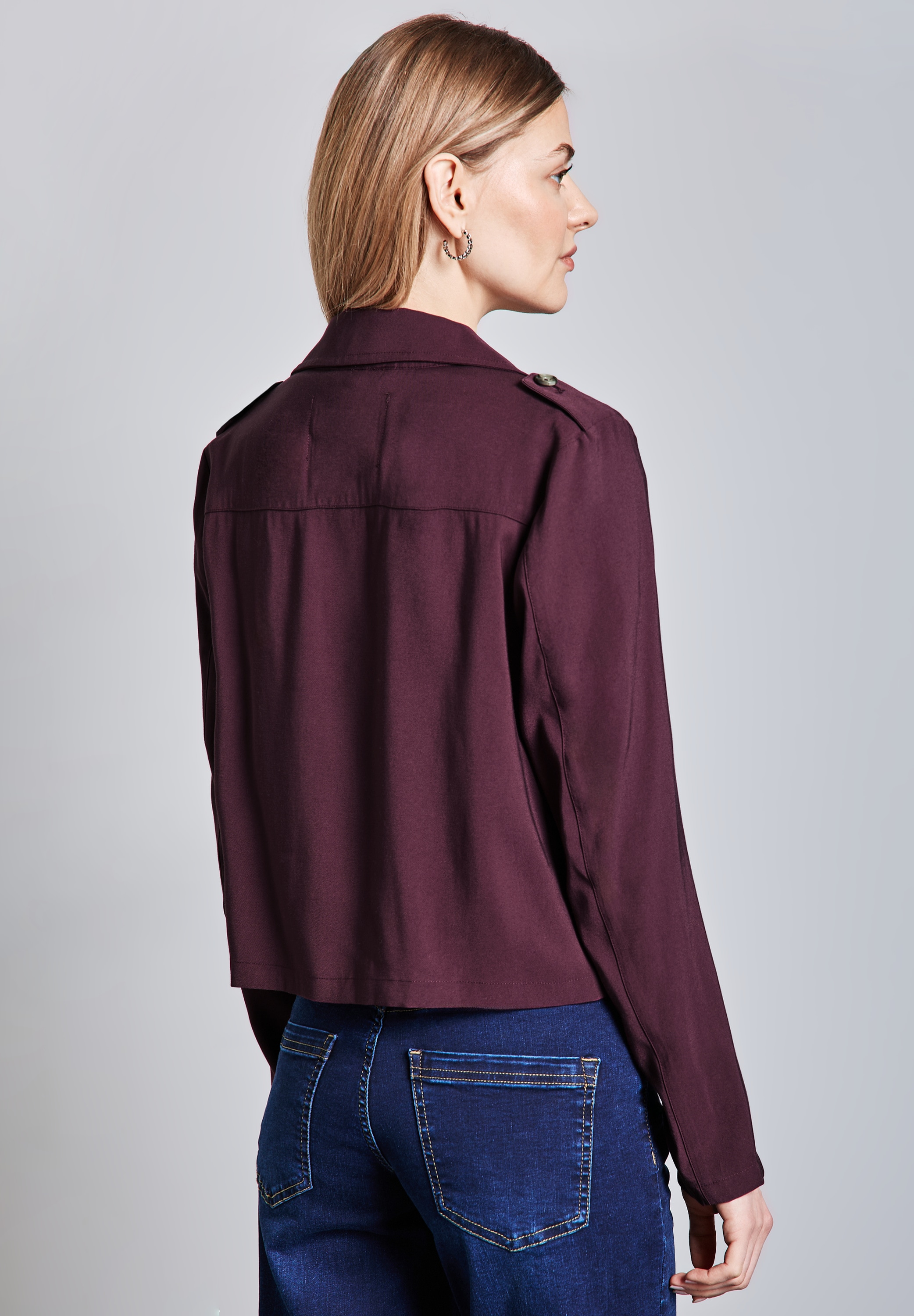 STREET ONE Kurzjacke, ohne Kapuze, mit Reverskragen