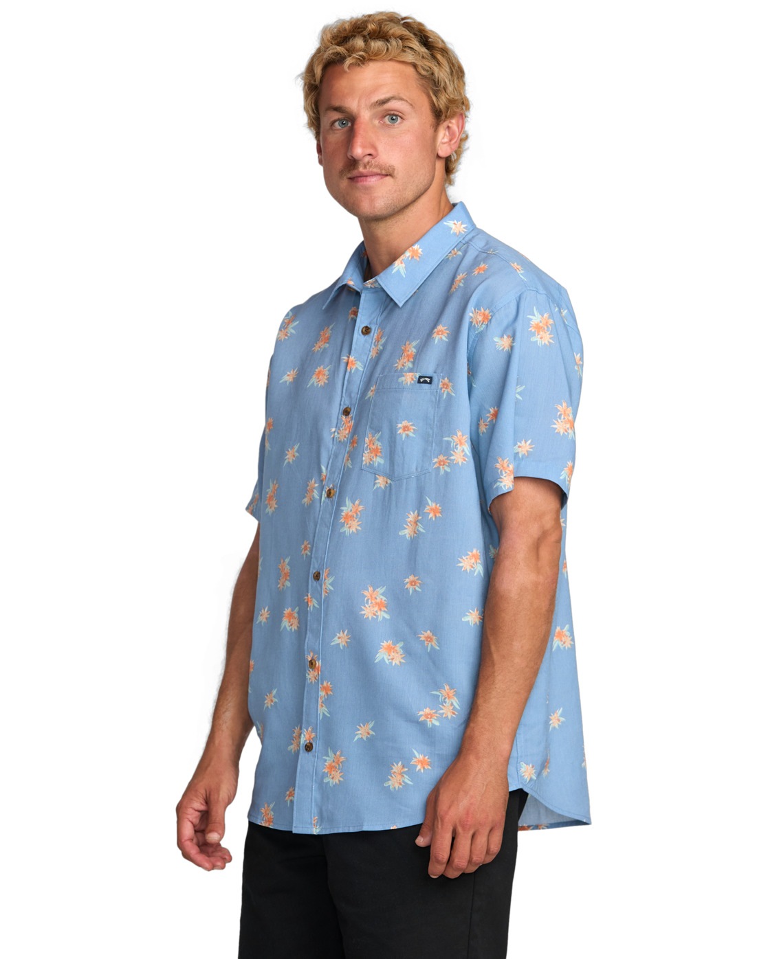 Funktionshemd BILLABONG "Sundays", Herren, Gr. XL, US-Größen, blau (carol blau), Obermaterial:52% Walkfrottier, 48% Lyocell;, Hemden 3