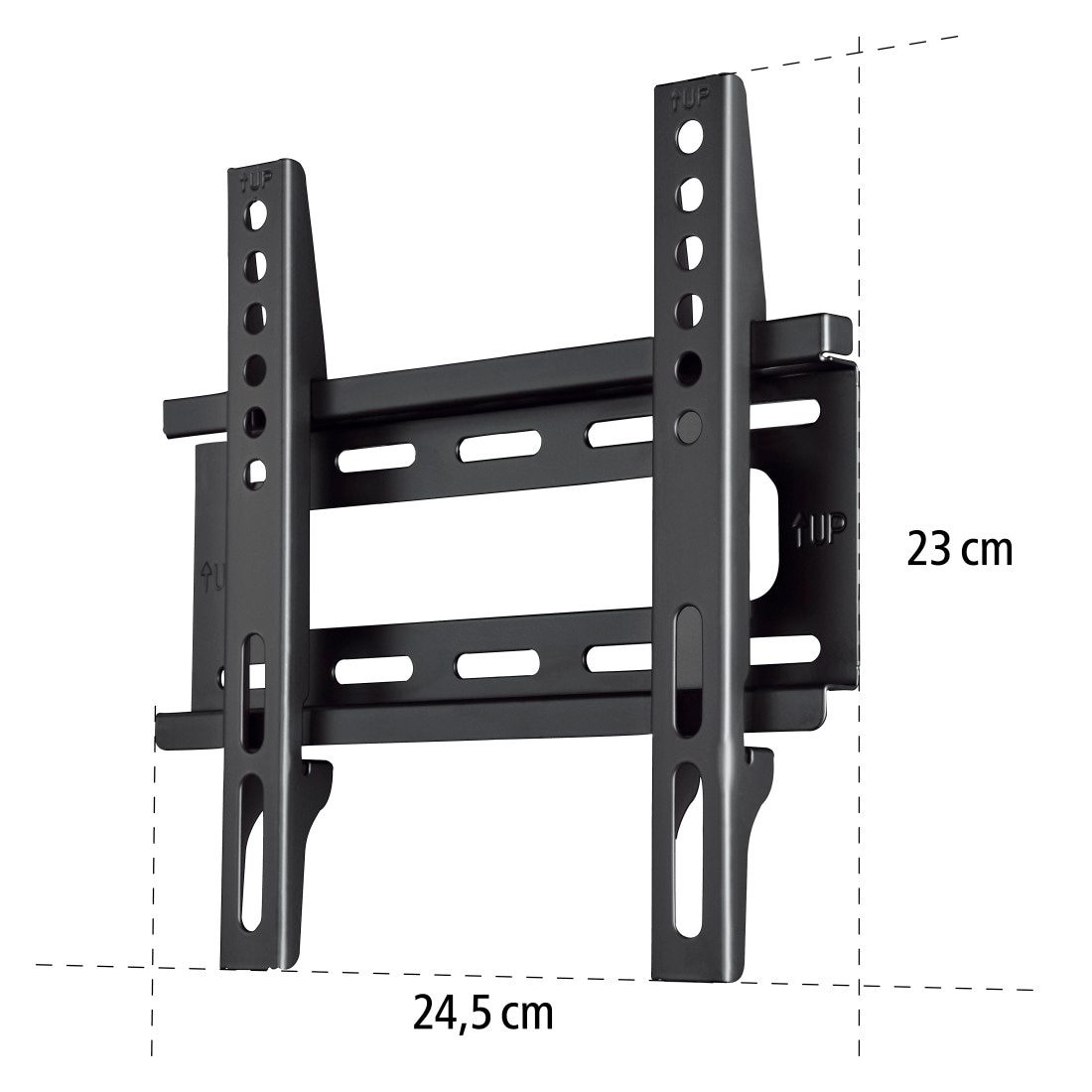 Hama TV-Wandhalterung »TV-Halterung bis 25kg, flach, starr, 48 - 127 cm (19" - 50"), 32", 43"«, bis 127 cm Zoll, VESA 200x200