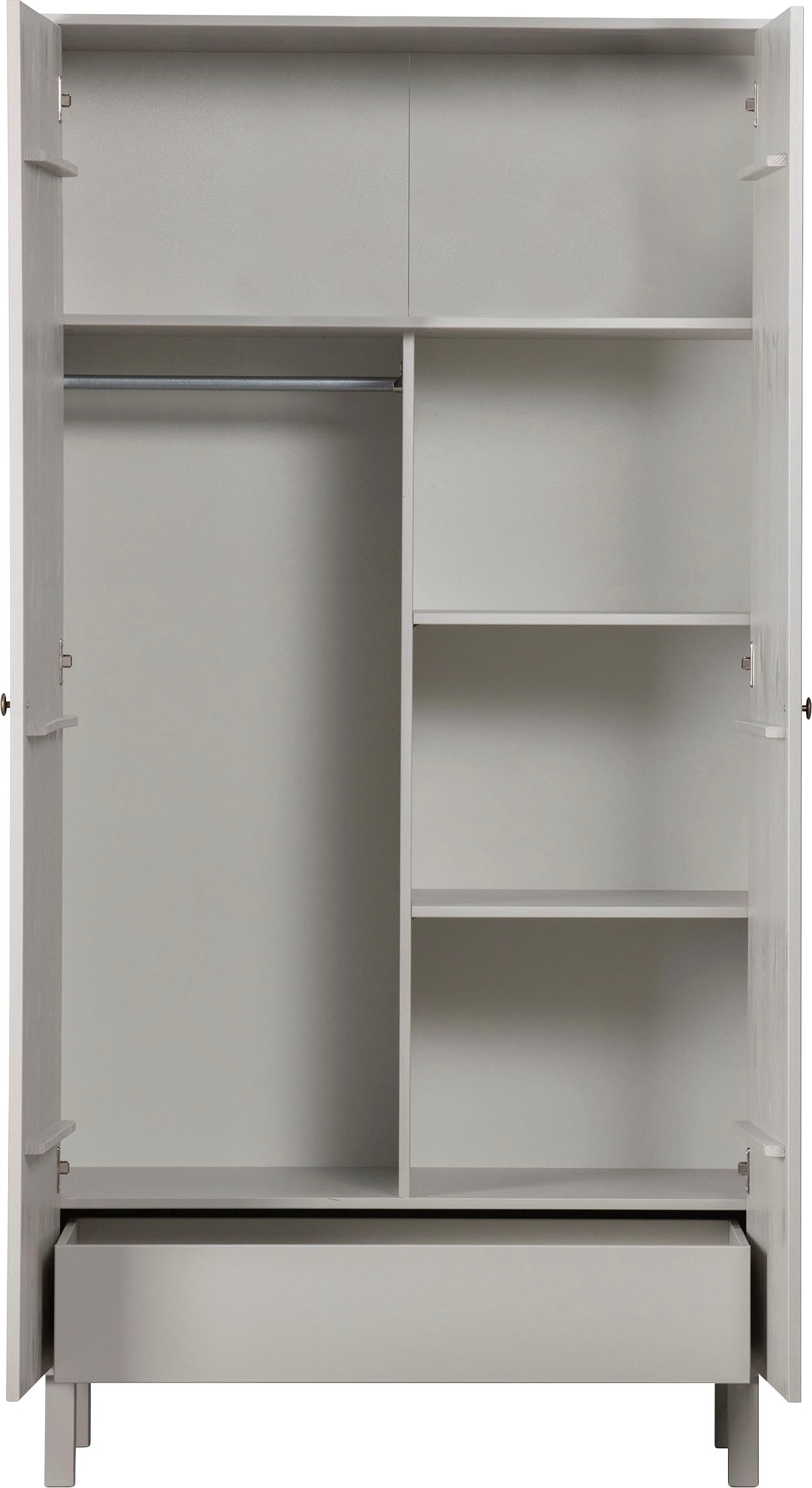 WOOOD Garderobenschrank "Madu", mit Kleiderstange, aus Kiefernholz, H 195 cm x B 100 cm