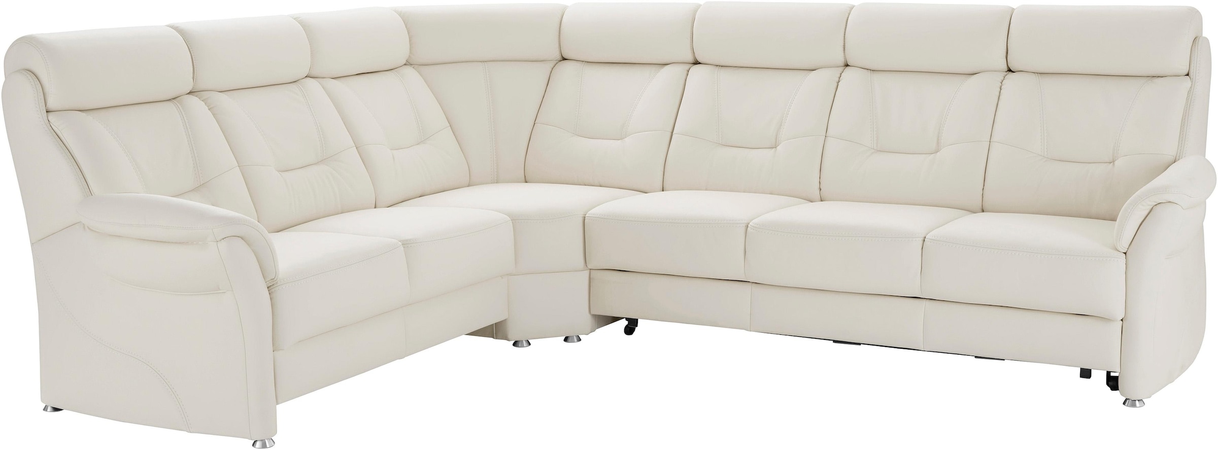 Places of Style Ecksofa »Sardinien L-Form«, mit Kopfteilverstellung, wahlweise mit Bettfunktion