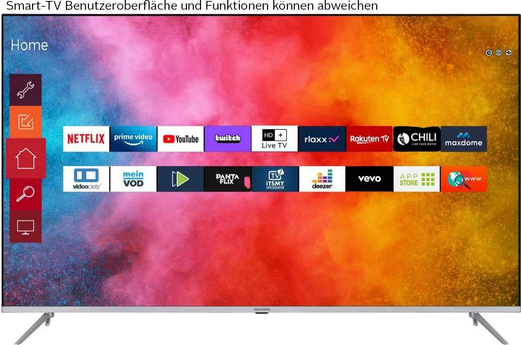 HD, Telefunken Smart- Ultra BAUR 4K cm/65 »D65V850M5CWH«, LED-Fernseher Zoll, 164 TV |