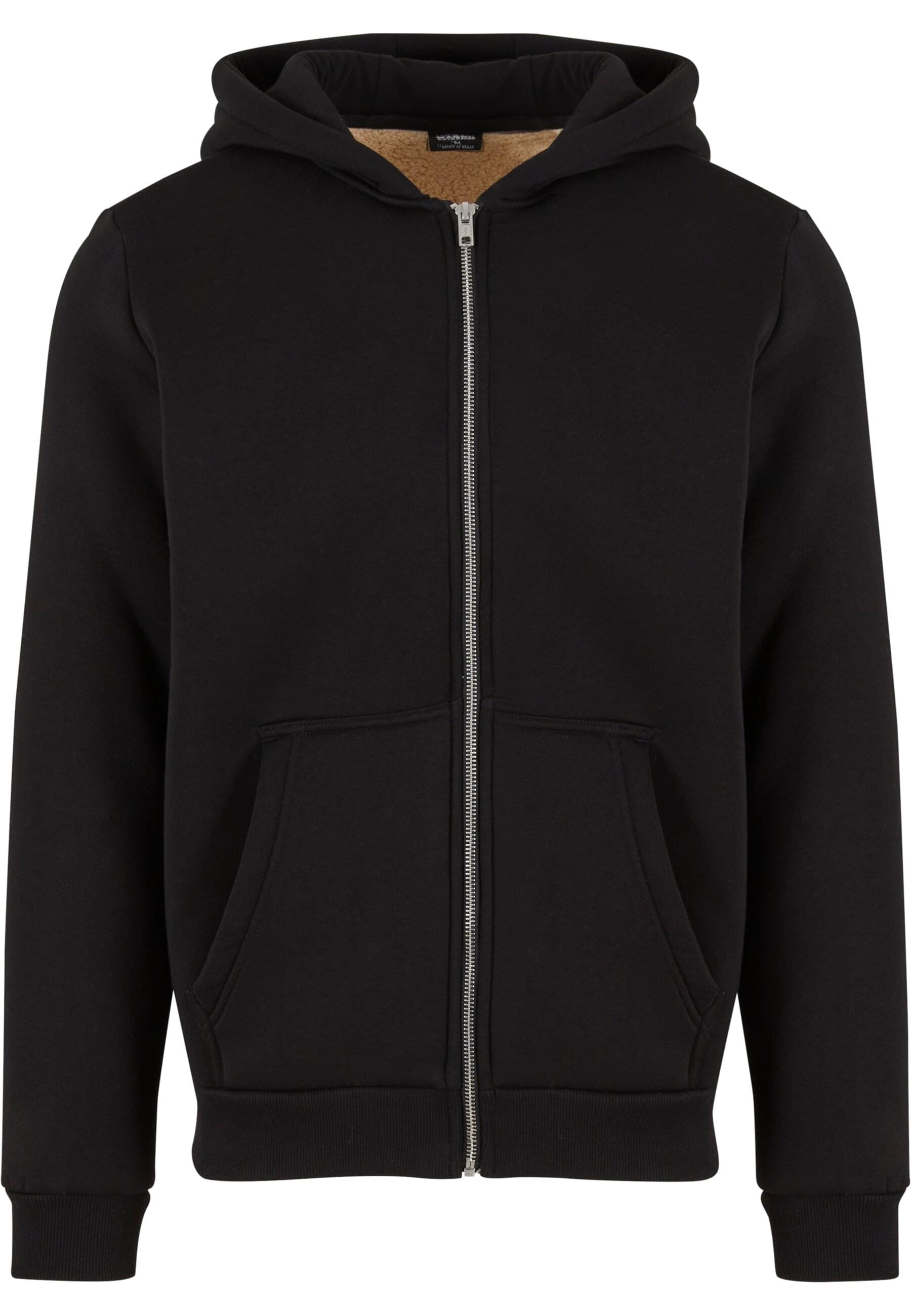 URBAN CLASSICS Sweatjacke "Urban Classics Bonded Sherpa Zip Hoody" günstig online kaufen