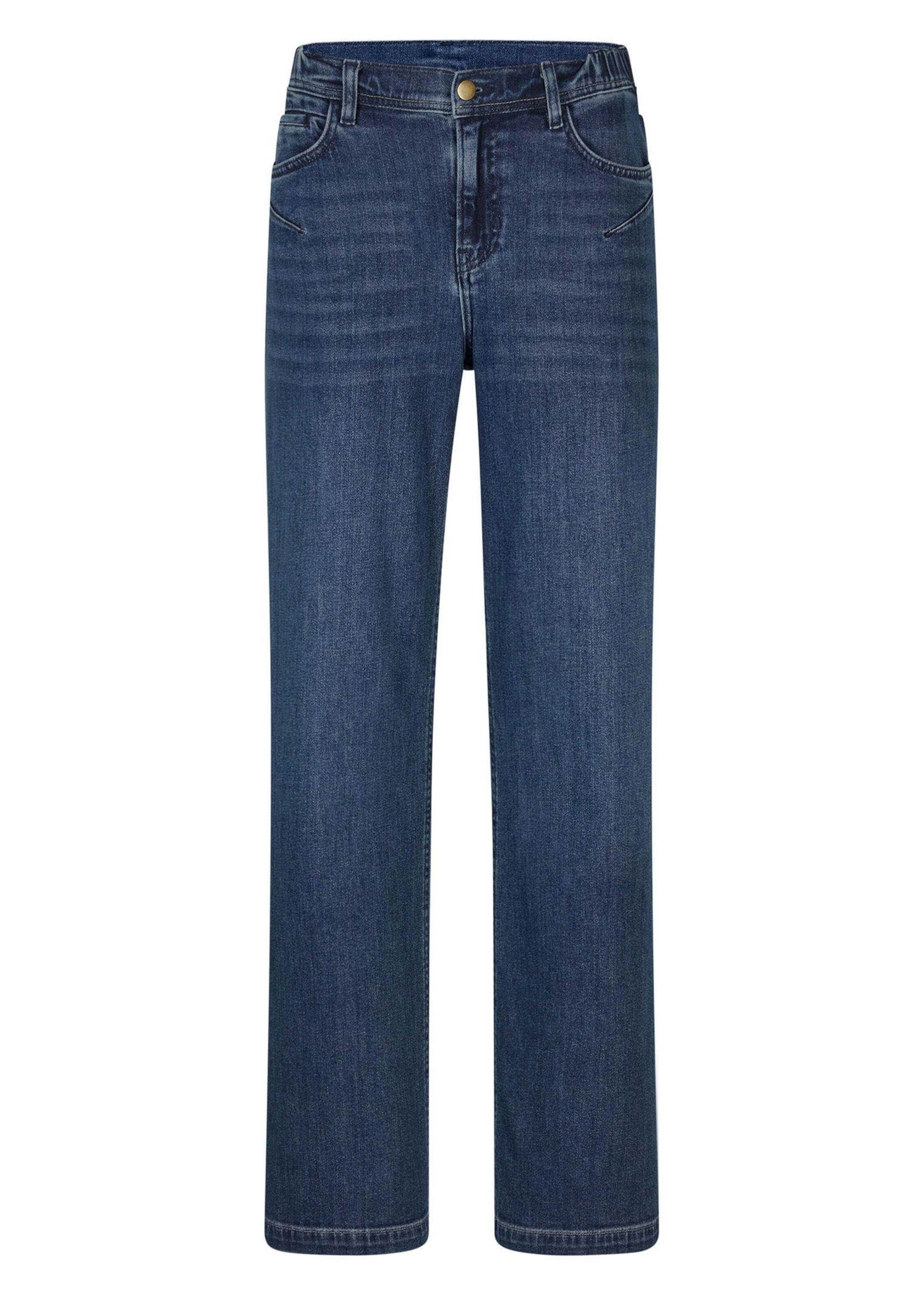 GOLDNER Regular-fit-Jeans "Kurzgröße 5-Pocket Jeans-Culotte VERA" used Waschung